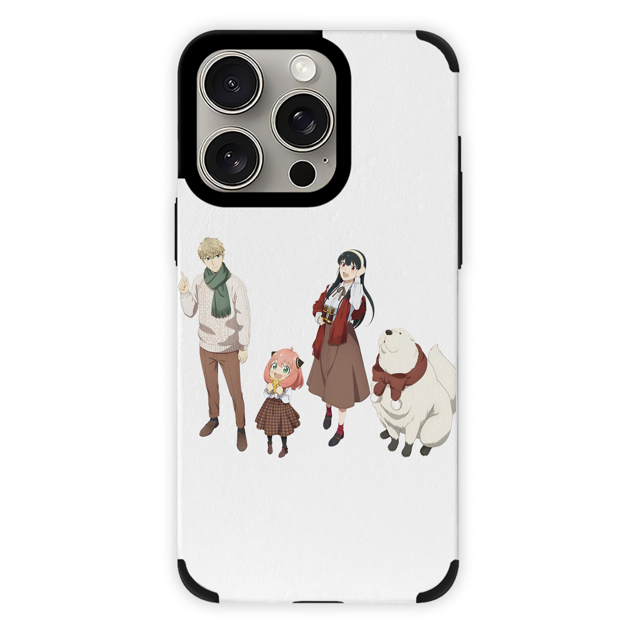 （画像用） SPY×FAMILY间谍家家酒 【iPhone15ProMax対応】 PUレザー スマホケース 耐衝撃＆黄変防止