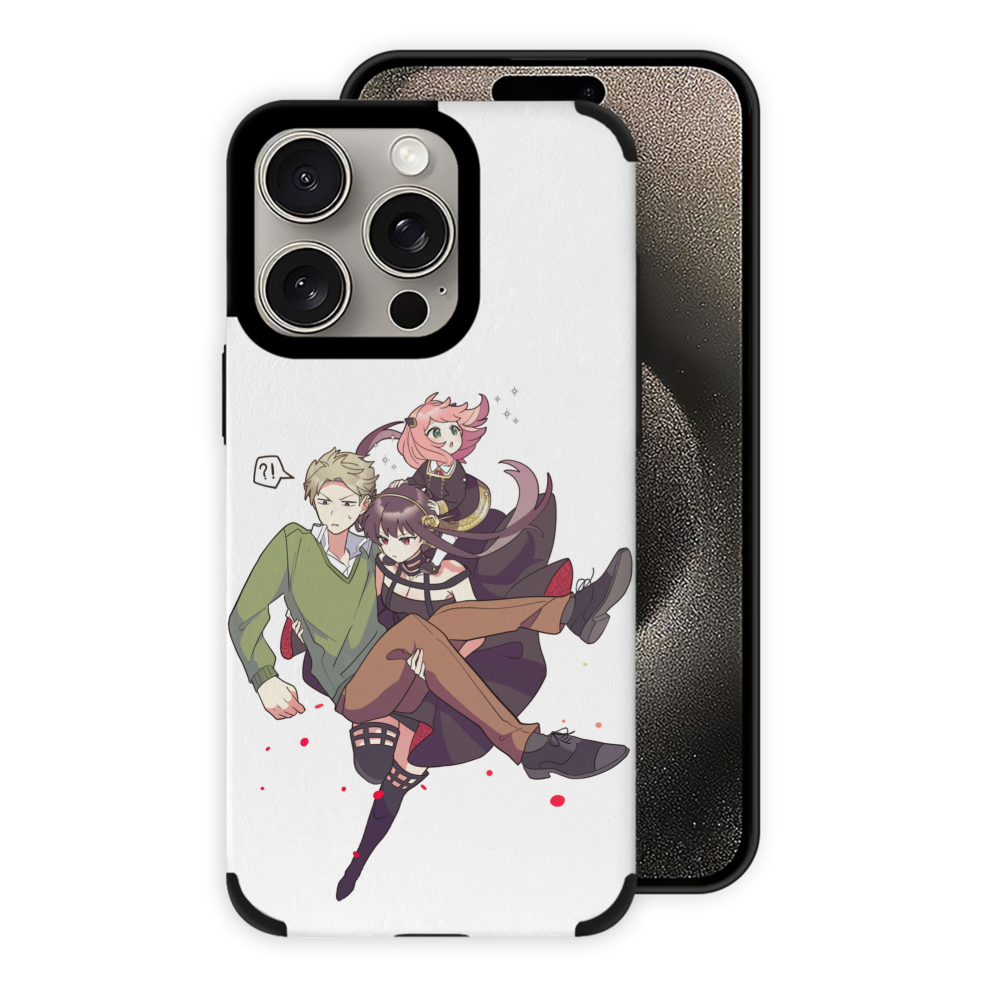 （画像用） SPY×FAMILY间谍家家酒 【iPhone15ProMax対応】 PUレザー スマホケース 耐衝撃＆黄変防止