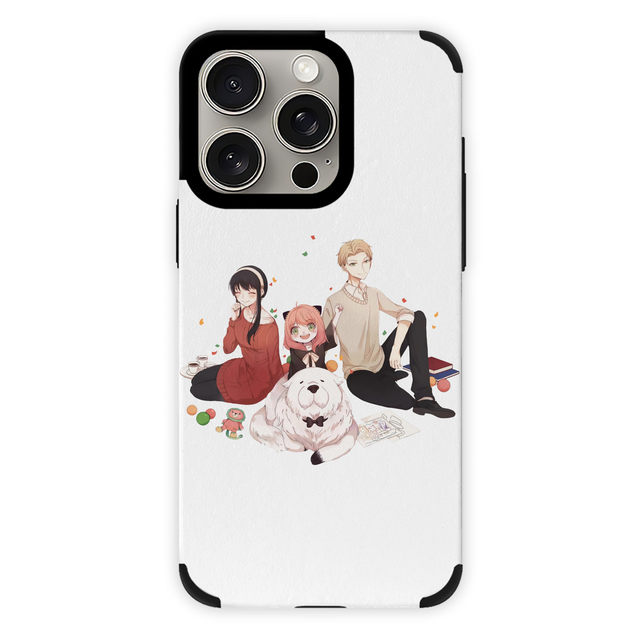 （画像用） SPY×FAMILY间谍家家酒 【iPhone15ProMax対応】 PUレザー スマホケース 耐衝撃＆黄変防止