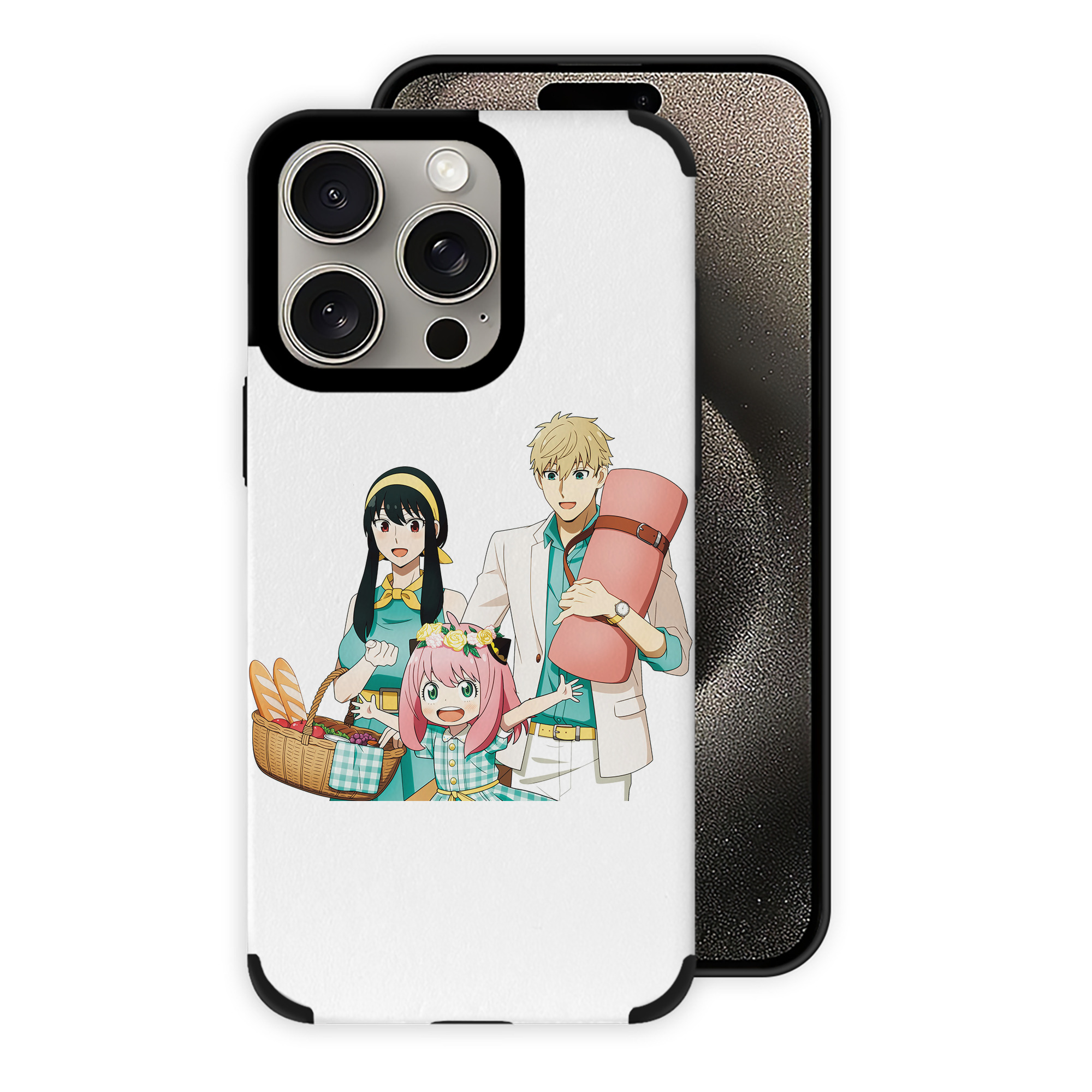 （画像用） SPY×FAMILY间谍家家酒 【iPhone15ProMax対応】 PUレザー スマホケース 耐衝撃＆黄変防止