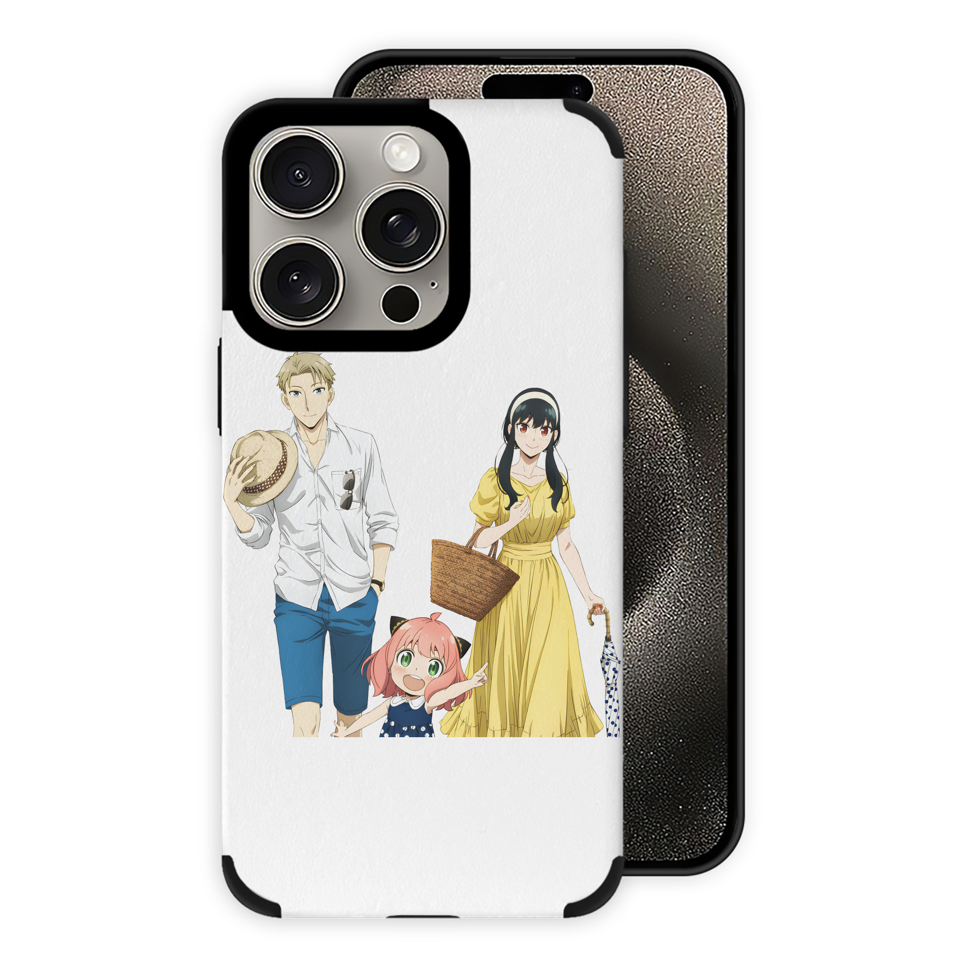 （画像用） SPY×FAMILY间谍家家酒 【iPhone15ProMax対応】 PUレザー スマホケース 耐衝撃＆黄変防止