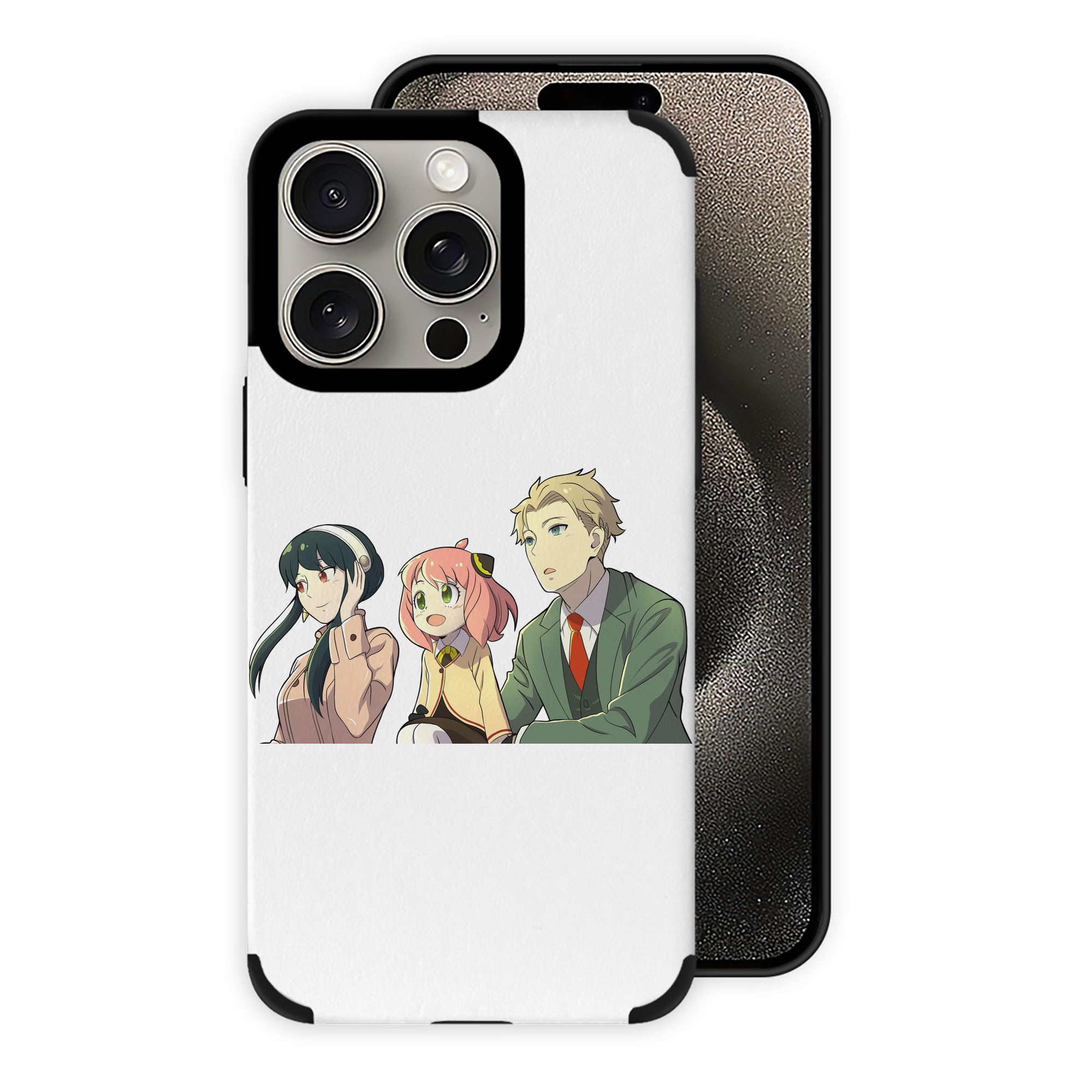（画像用） SPY×FAMILY间谍家家酒 【iPhone15ProMax対応】 PUレザー スマホケース 耐衝撃＆黄変防止