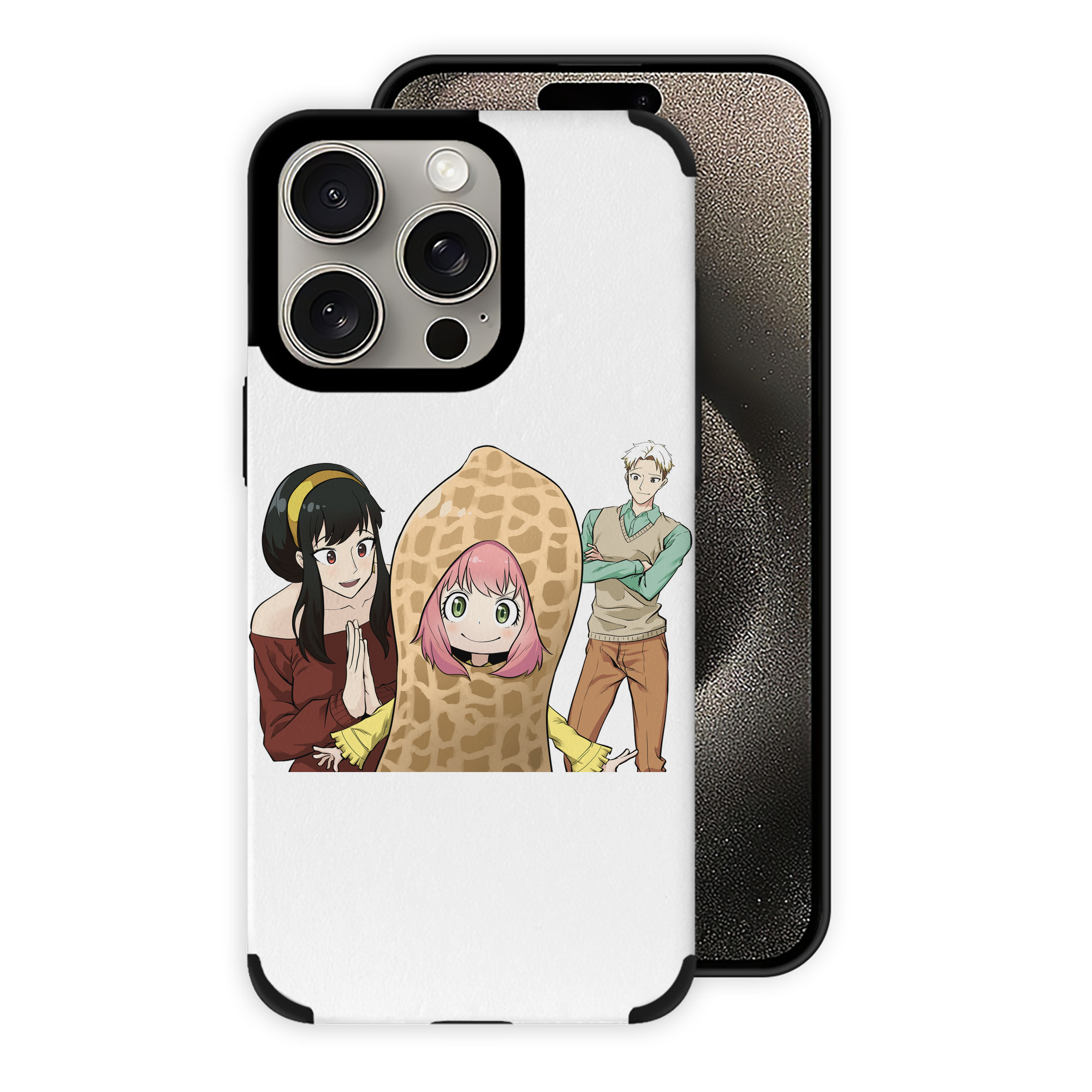 （画像用） SPY×FAMILY间谍家家酒 【iPhone15ProMax対応】 PUレザー スマホケース 耐衝撃＆黄変防止