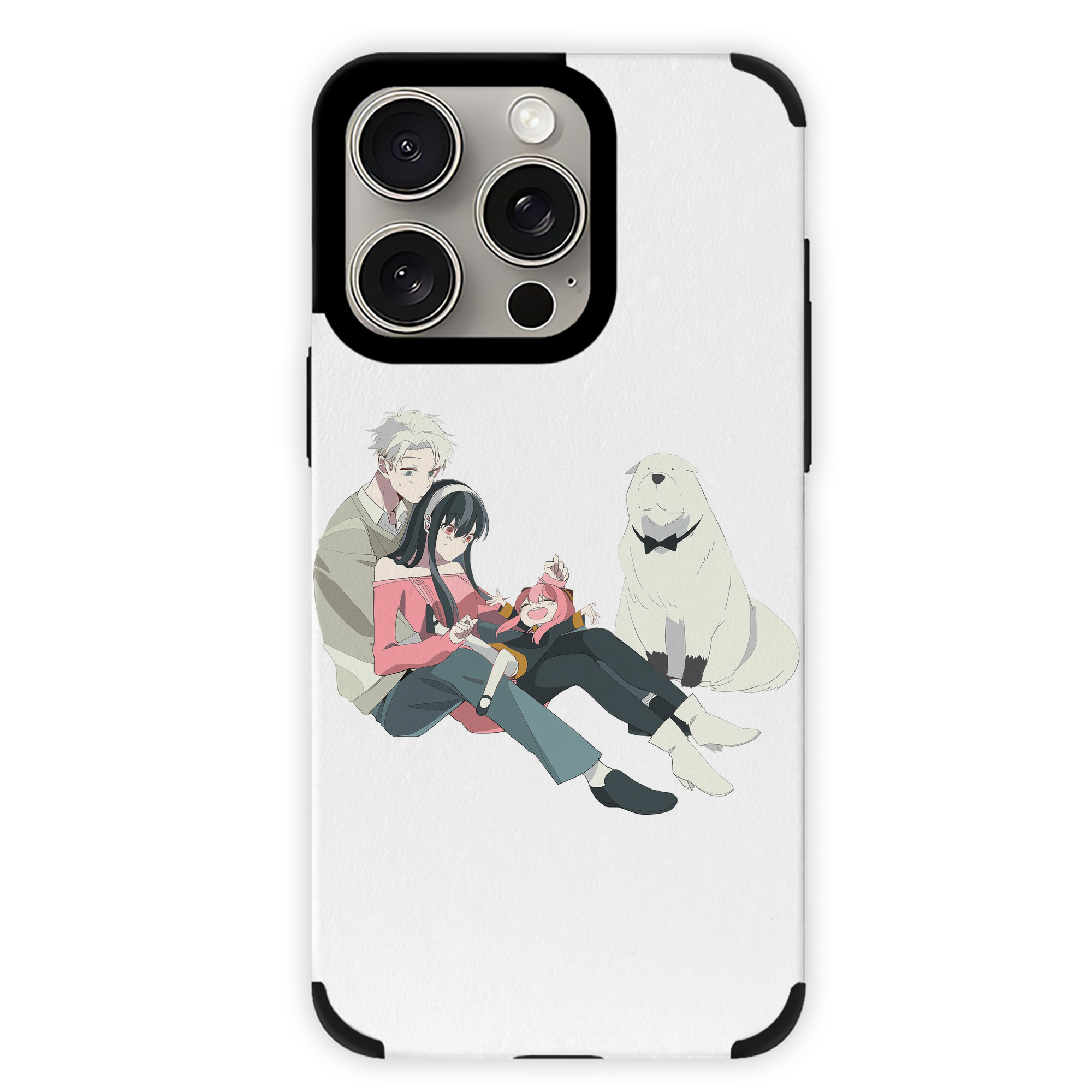 （画像用） SPY×FAMILY间谍家家酒 【iPhone15ProMax対応】 PUレザー スマホケース 耐衝撃＆黄変防止