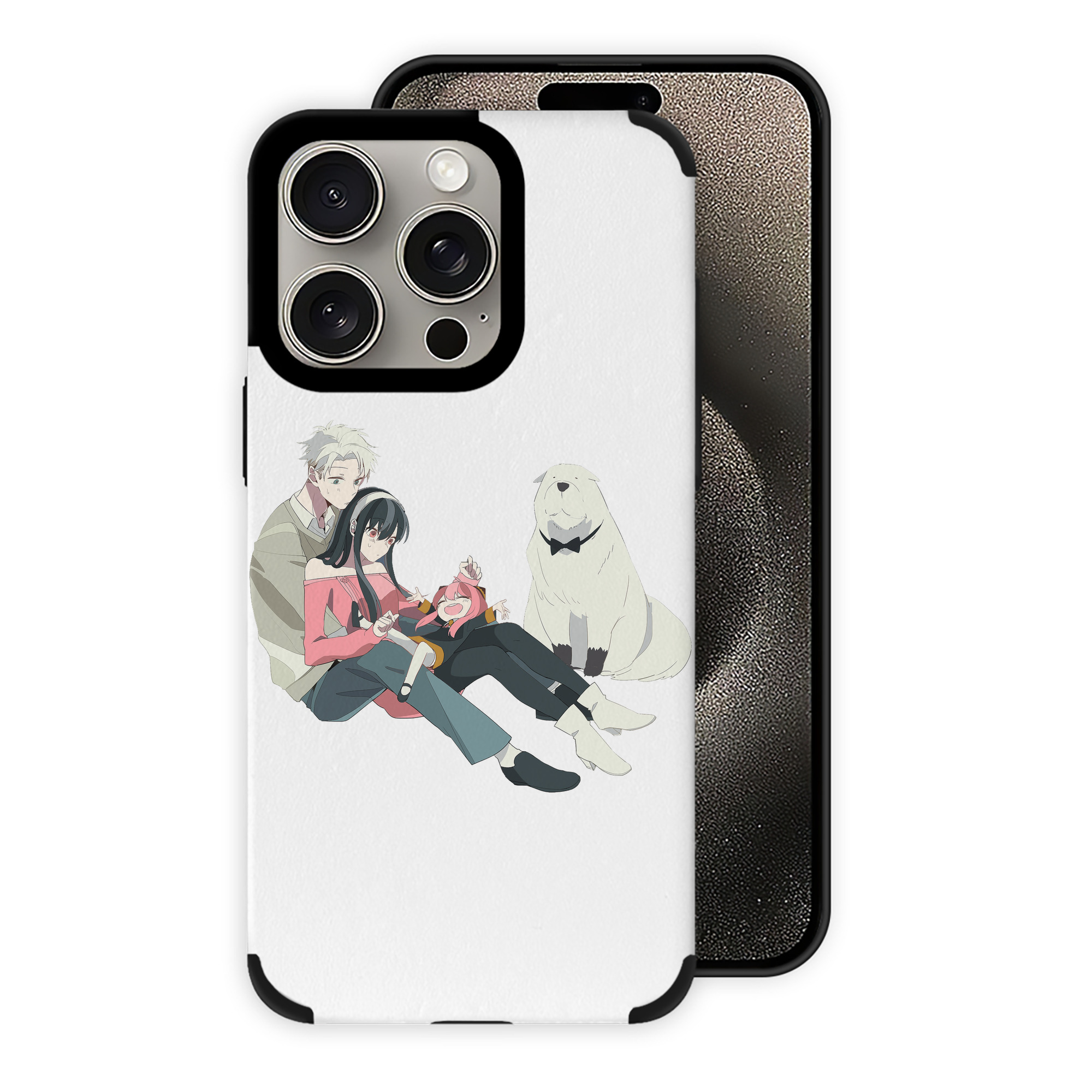 （画像用） SPY×FAMILY间谍家家酒 【iPhone15ProMax対応】 PUレザー スマホケース 耐衝撃＆黄変防止