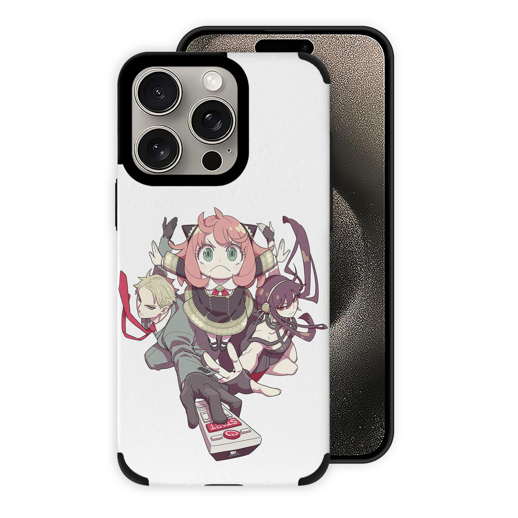 （画像用） SPY×FAMILY间谍家家酒 【iPhone15ProMax対応】 PUレザー スマホケース 耐衝撃＆黄変防止