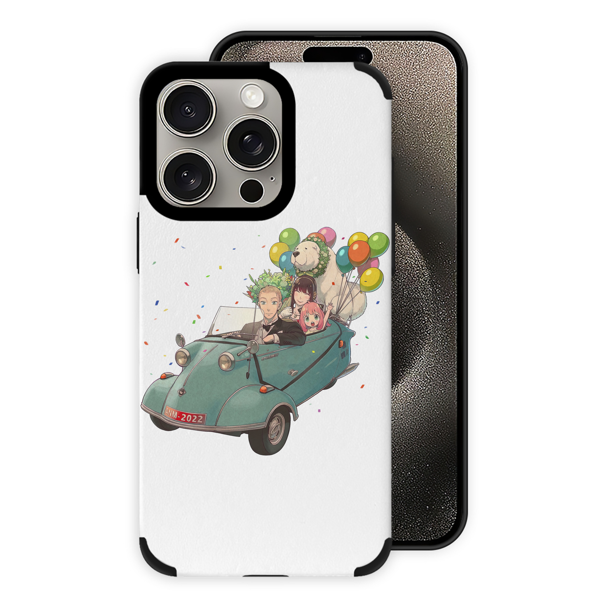 （画像用） SPY×FAMILY间谍家家酒 【iPhone15ProMax対応】 PUレザー スマホケース 耐衝撃＆黄変防止