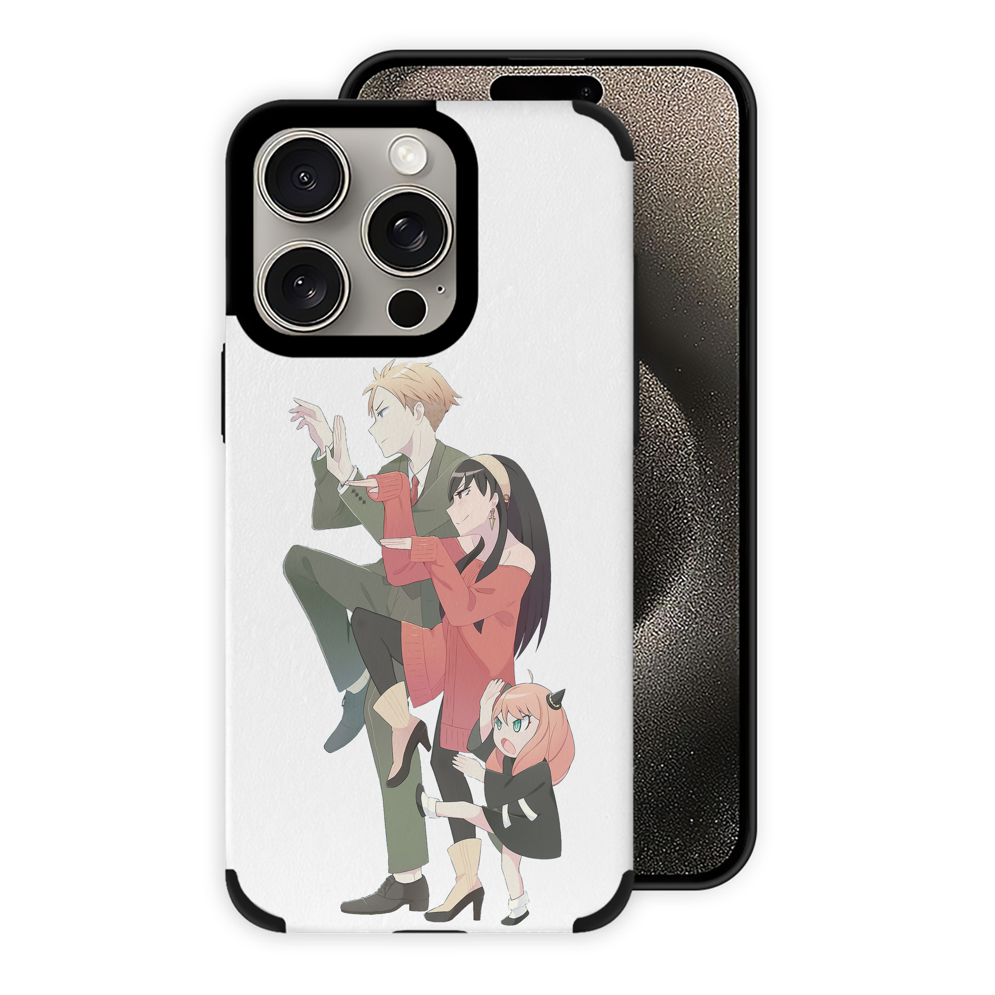 （画像用） SPY×FAMILY间谍家家酒 【iPhone15ProMax対応】 PUレザー スマホケース 耐衝撃＆黄変防止