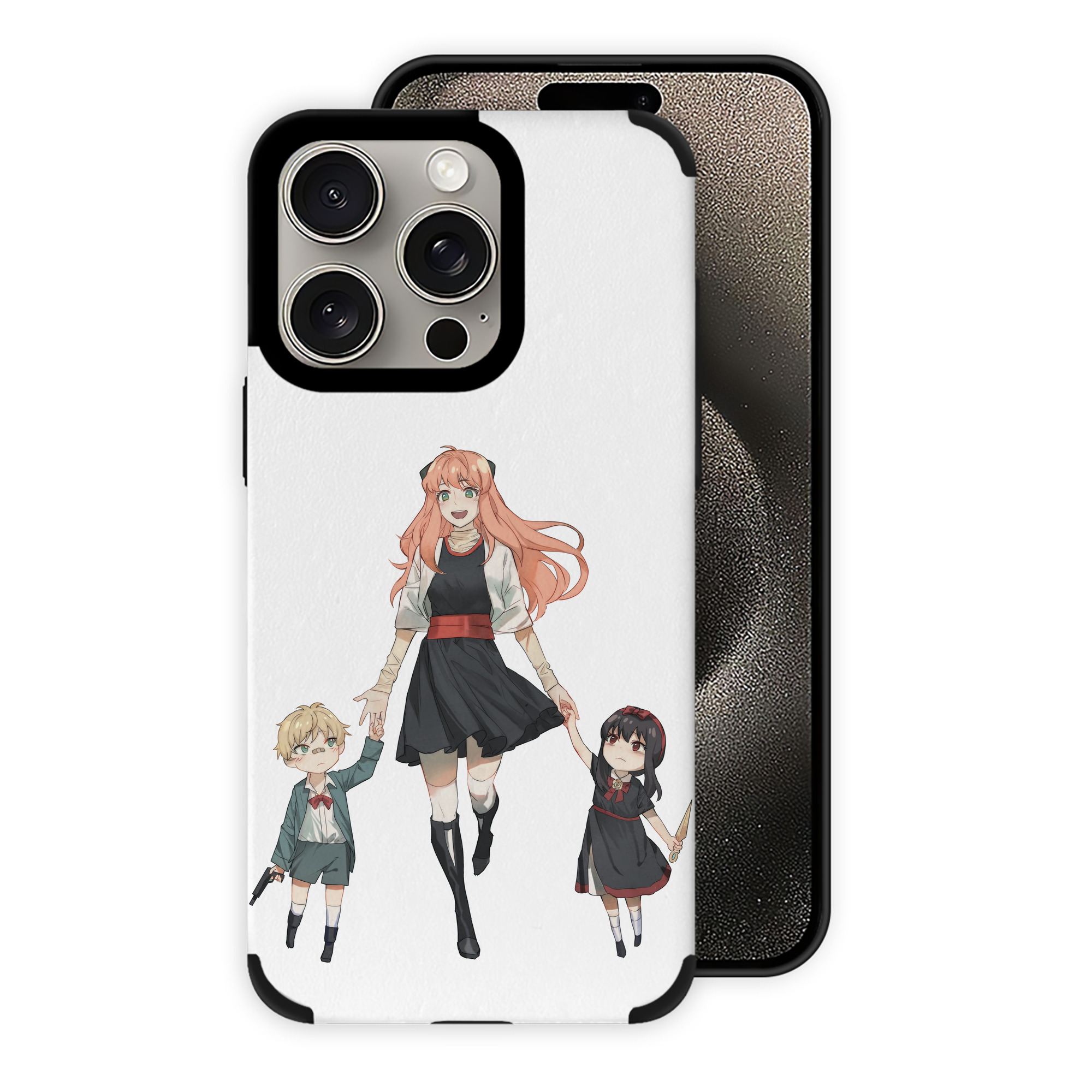 （画像用） SPY×FAMILY间谍家家酒 【iPhone15ProMax対応】 PUレザー スマホケース 耐衝撃＆黄変防止