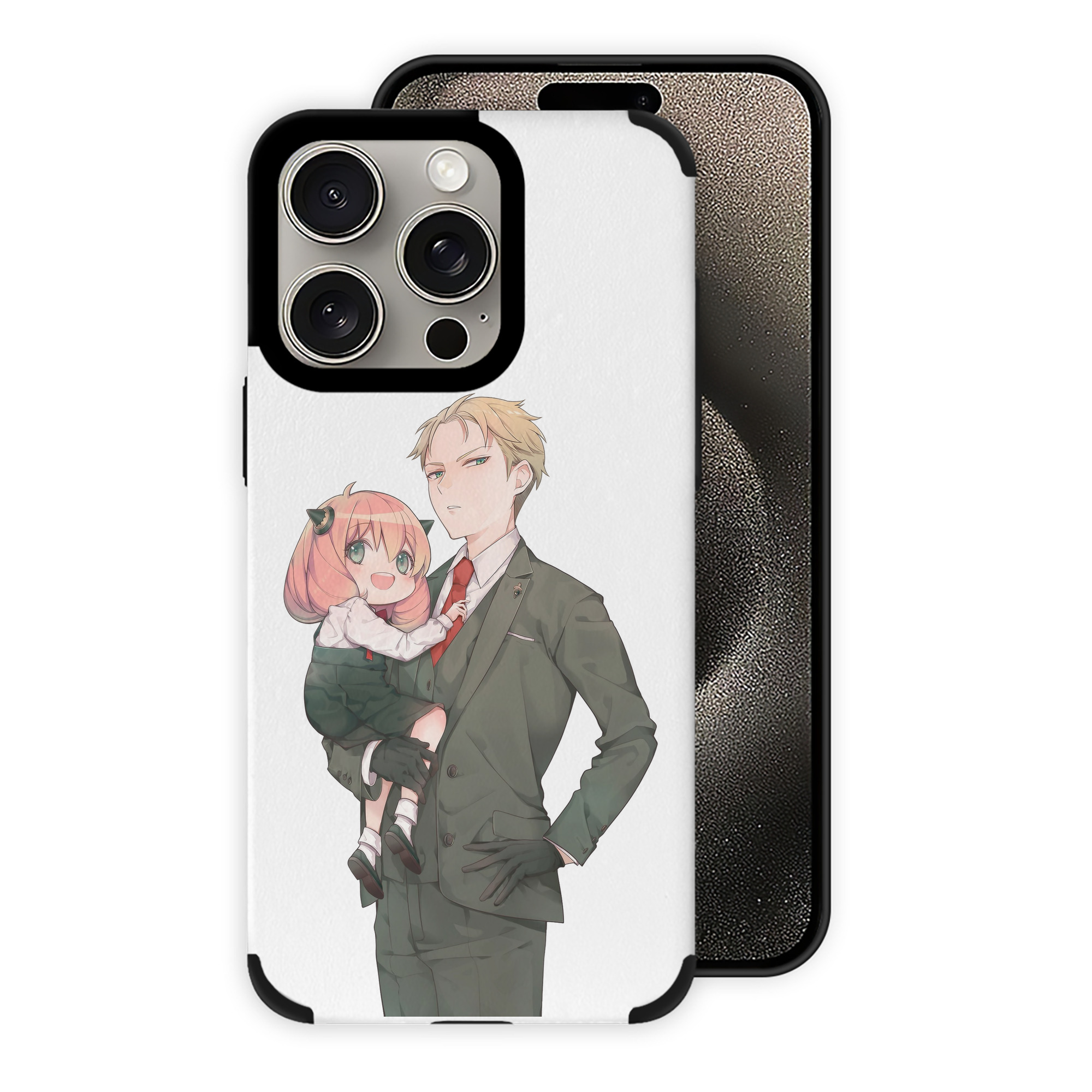 （画像用） SPY×FAMILY间谍家家酒 【iPhone15ProMax対応】 PUレザー スマホケース 耐衝撃＆黄変防止