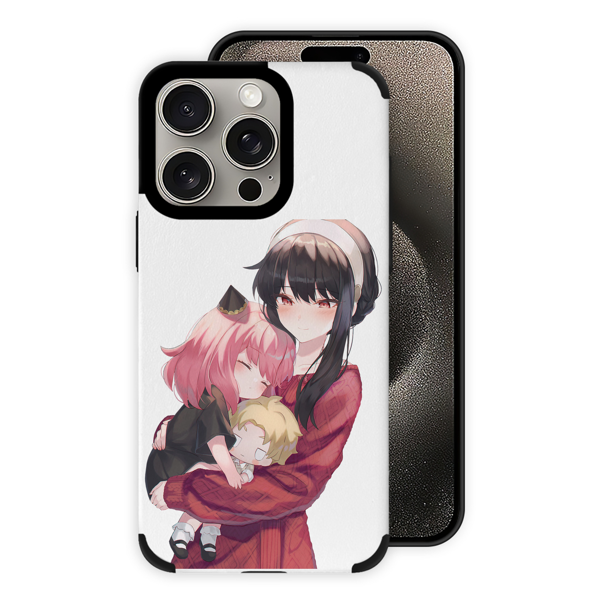 （画像用） SPY×FAMILY间谍家家酒 【iPhone15ProMax対応】 PUレザー スマホケース 耐衝撃＆黄変防止