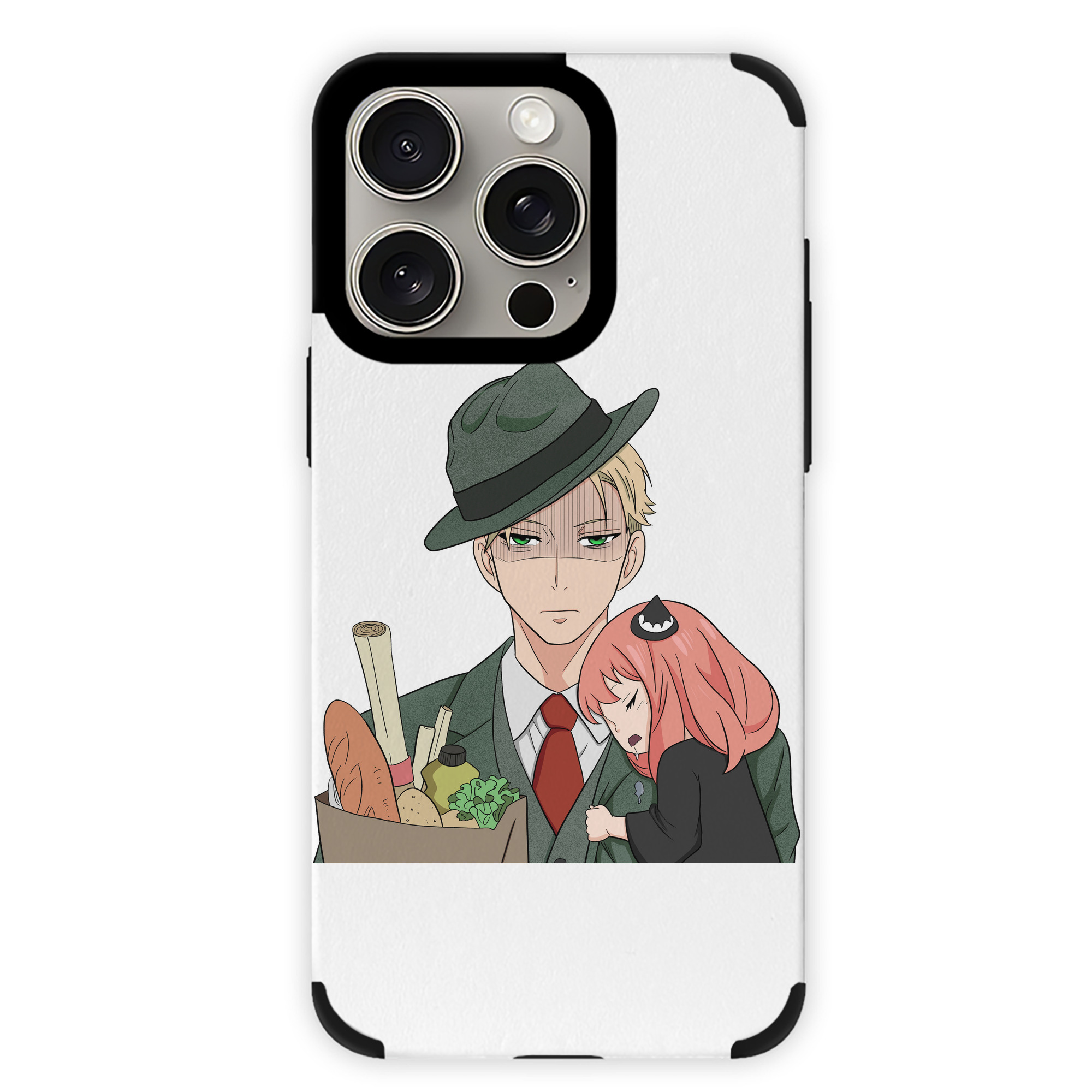 （画像用） SPY×FAMILY间谍家家酒 【iPhone15ProMax対応】 PUレザー スマホケース 耐衝撃＆黄変防止