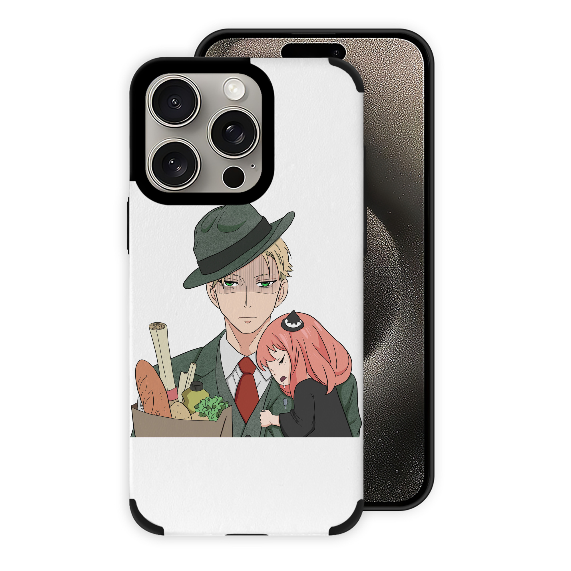 （画像用） SPY×FAMILY间谍家家酒 【iPhone15ProMax対応】 PUレザー スマホケース 耐衝撃＆黄変防止