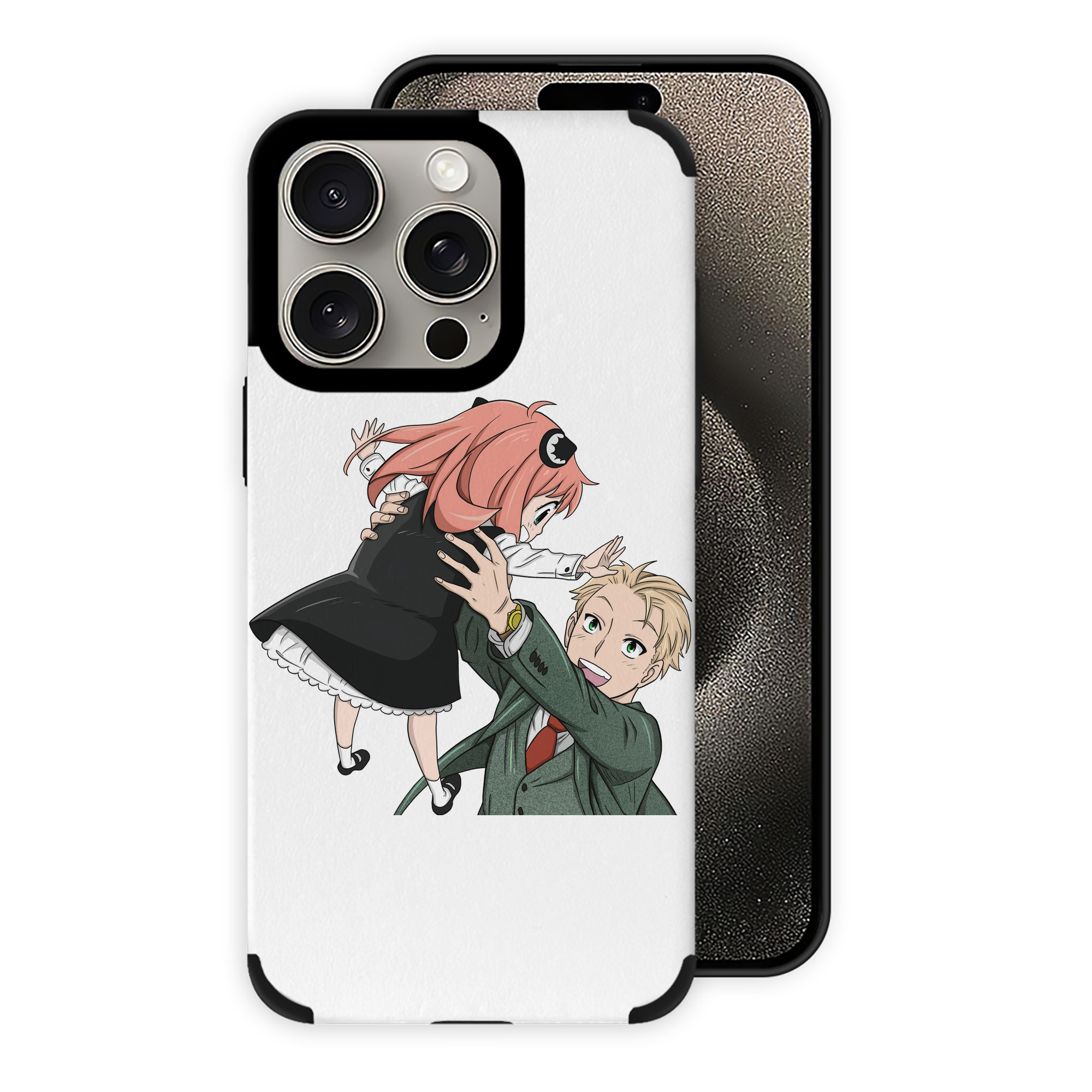（画像用） SPY×FAMILY间谍家家酒 【iPhone15ProMax対応】 PUレザー スマホケース 耐衝撃＆黄変防止