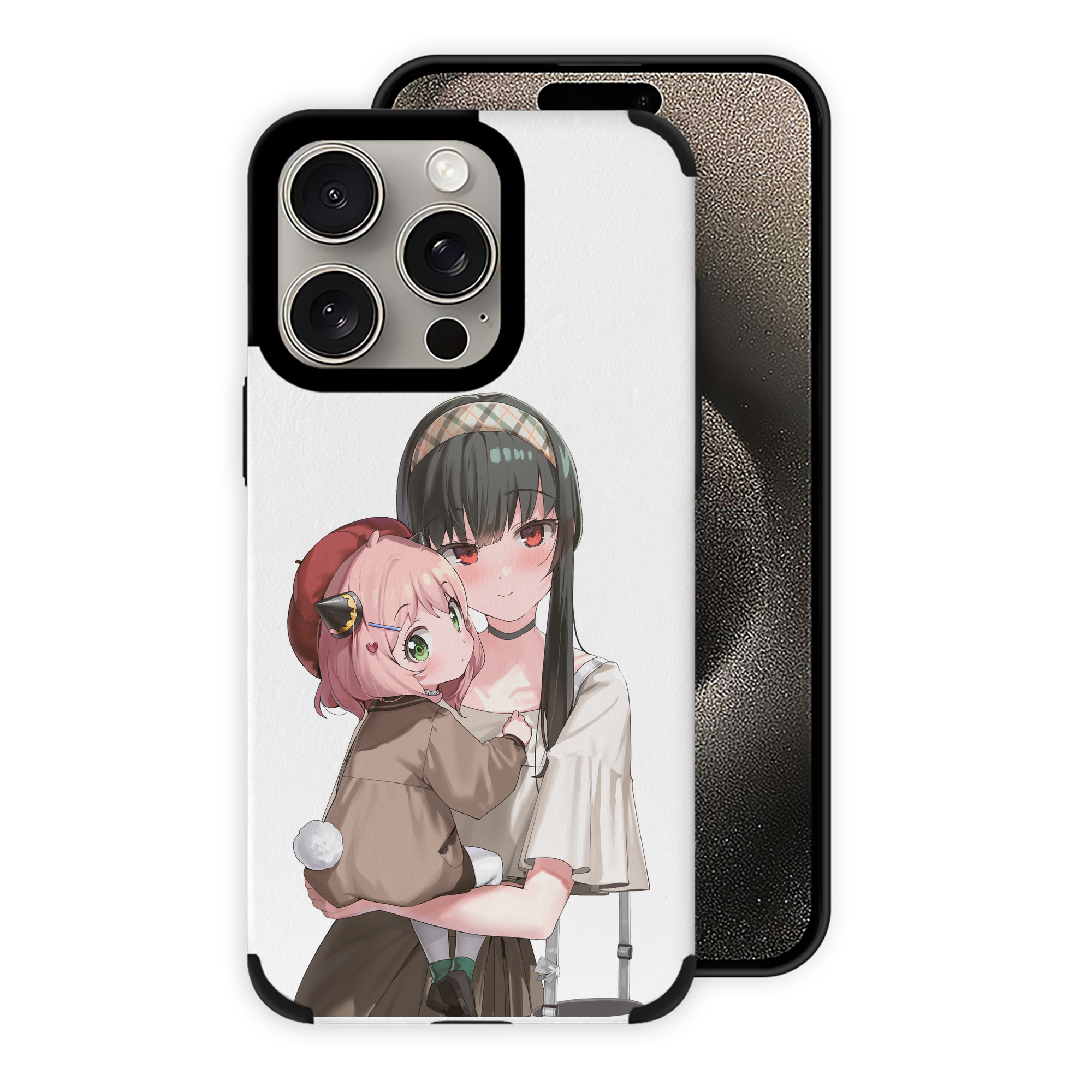 （画像用） SPY×FAMILY间谍家家酒 【iPhone15ProMax対応】 PUレザー スマホケース 耐衝撃＆黄変防止