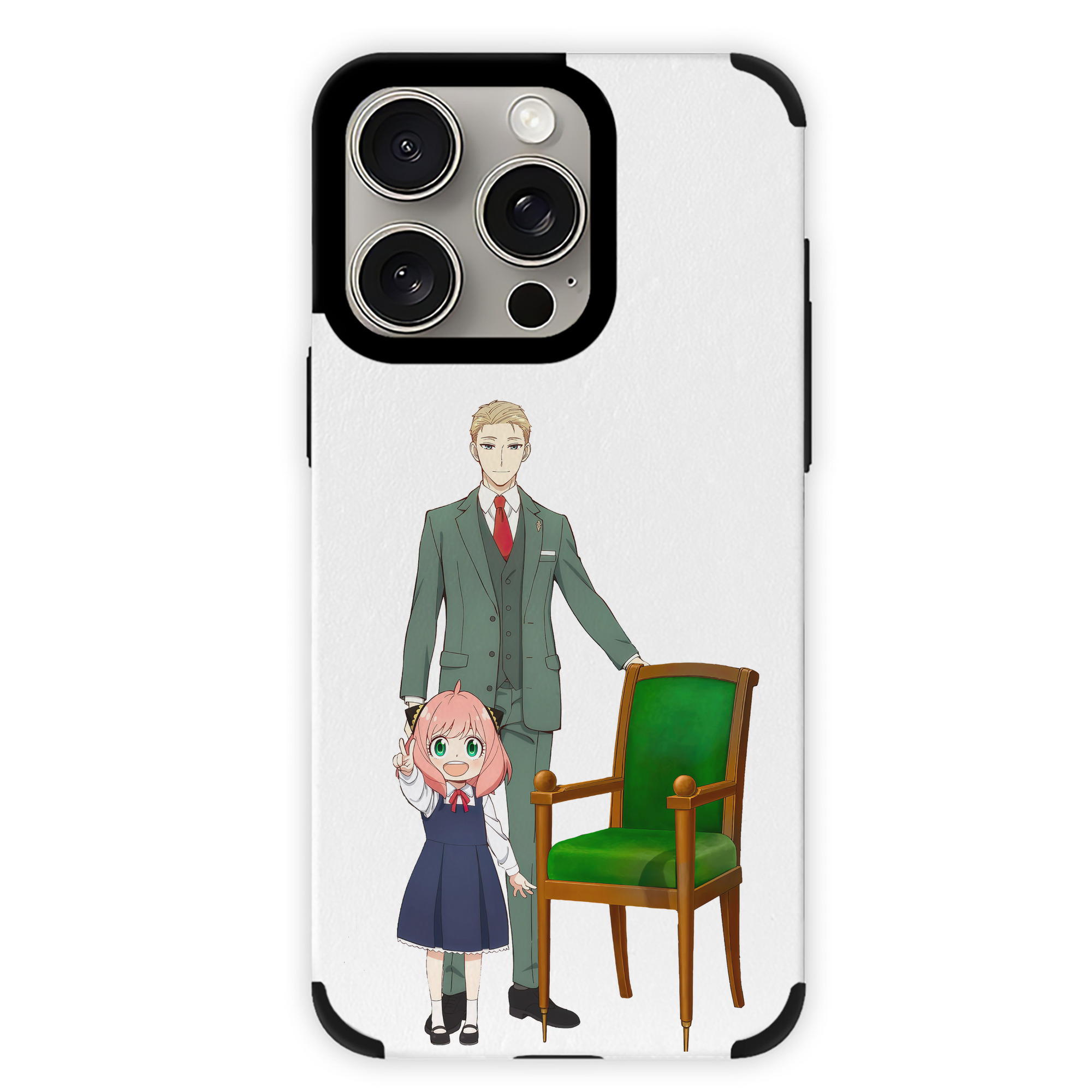 （画像用） SPY×FAMILY间谍家家酒 【iPhone15ProMax対応】 PUレザー スマホケース 耐衝撃＆黄変防止