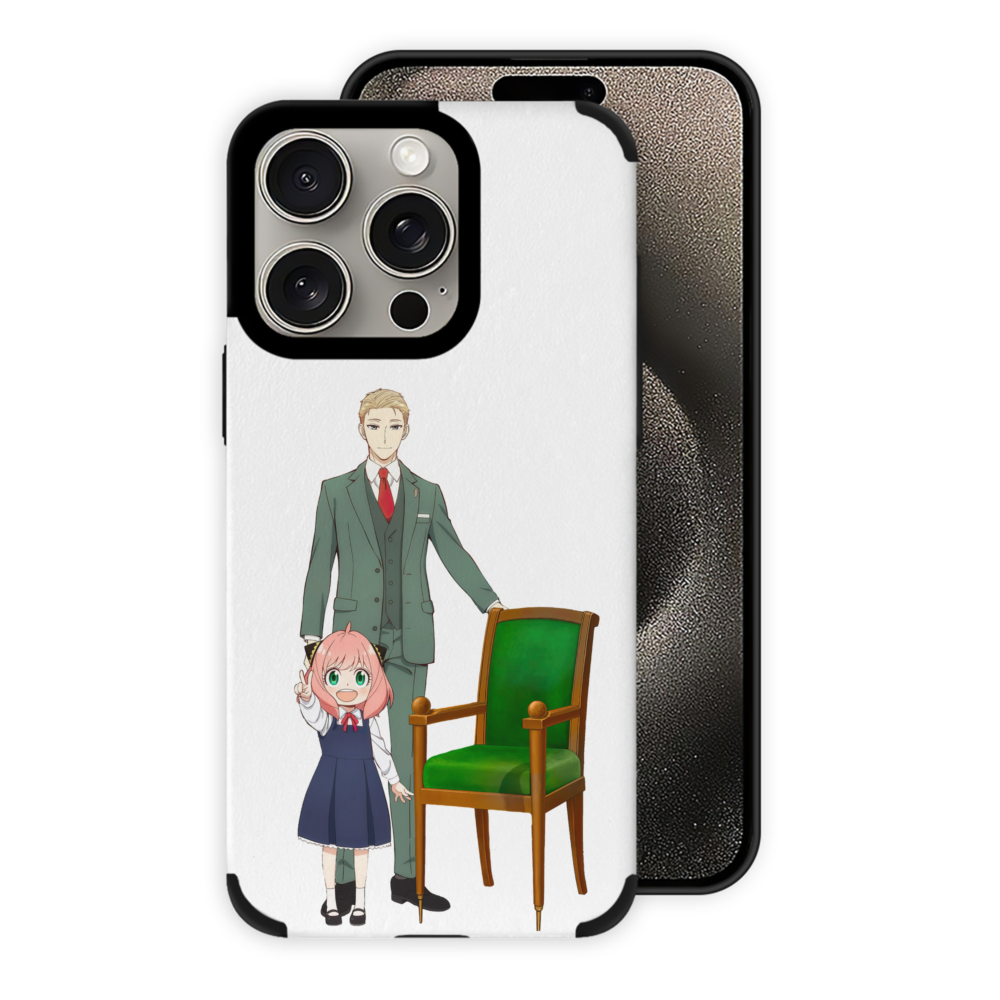 （画像用） SPY×FAMILY间谍家家酒 【iPhone15ProMax対応】 PUレザー スマホケース 耐衝撃＆黄変防止