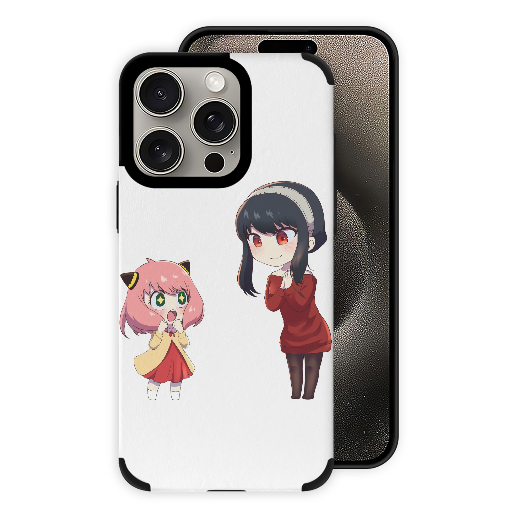 （画像用） SPY×FAMILY间谍家家酒 【iPhone15ProMax対応】 PUレザー スマホケース 耐衝撃＆黄変防止