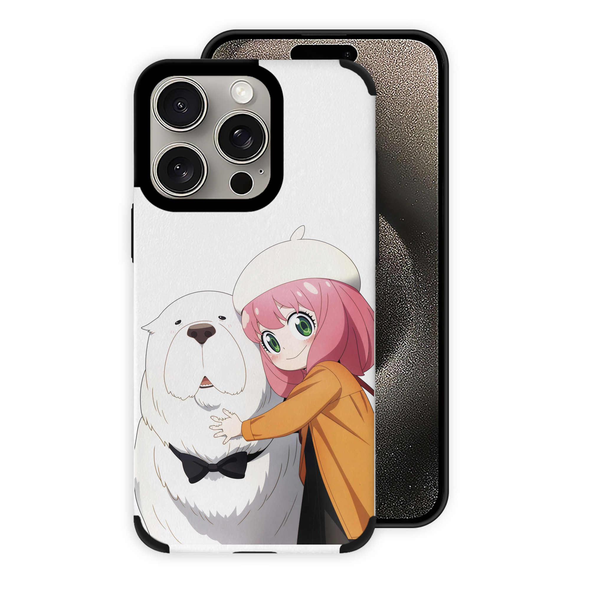 （画像用） SPY×FAMILY间谍家家酒 【iPhone15ProMax対応】 PUレザー スマホケース 耐衝撃＆黄変防止