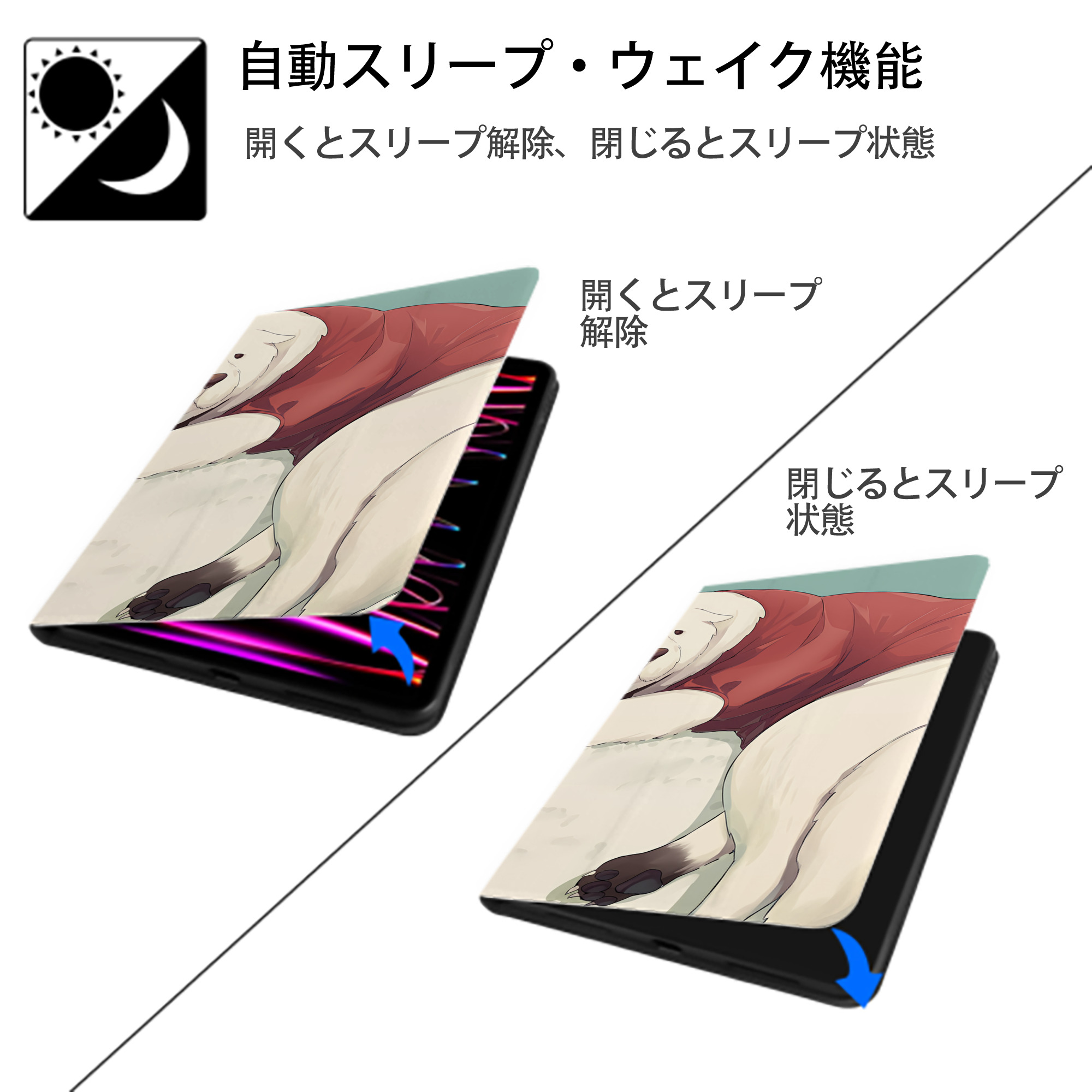 SPY×FAMILY间谍家家酒 IPad ケース ブック型 PUレザー TPU 耐衝撃 軽量 薄型 ペン収納なし 全面保護 IPad 各モデル対応