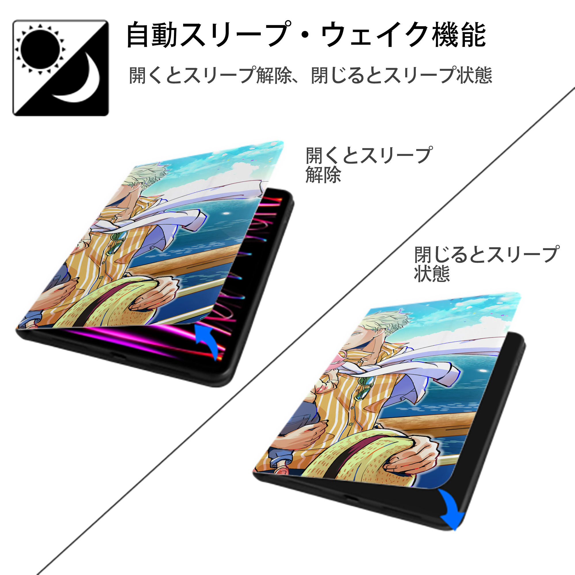 SPY×FAMILY间谍家家酒 IPad ケース ブック型 PUレザー TPU 耐衝撃 軽量 薄型 ペン収納なし 全面保護 IPad 各モデル対応