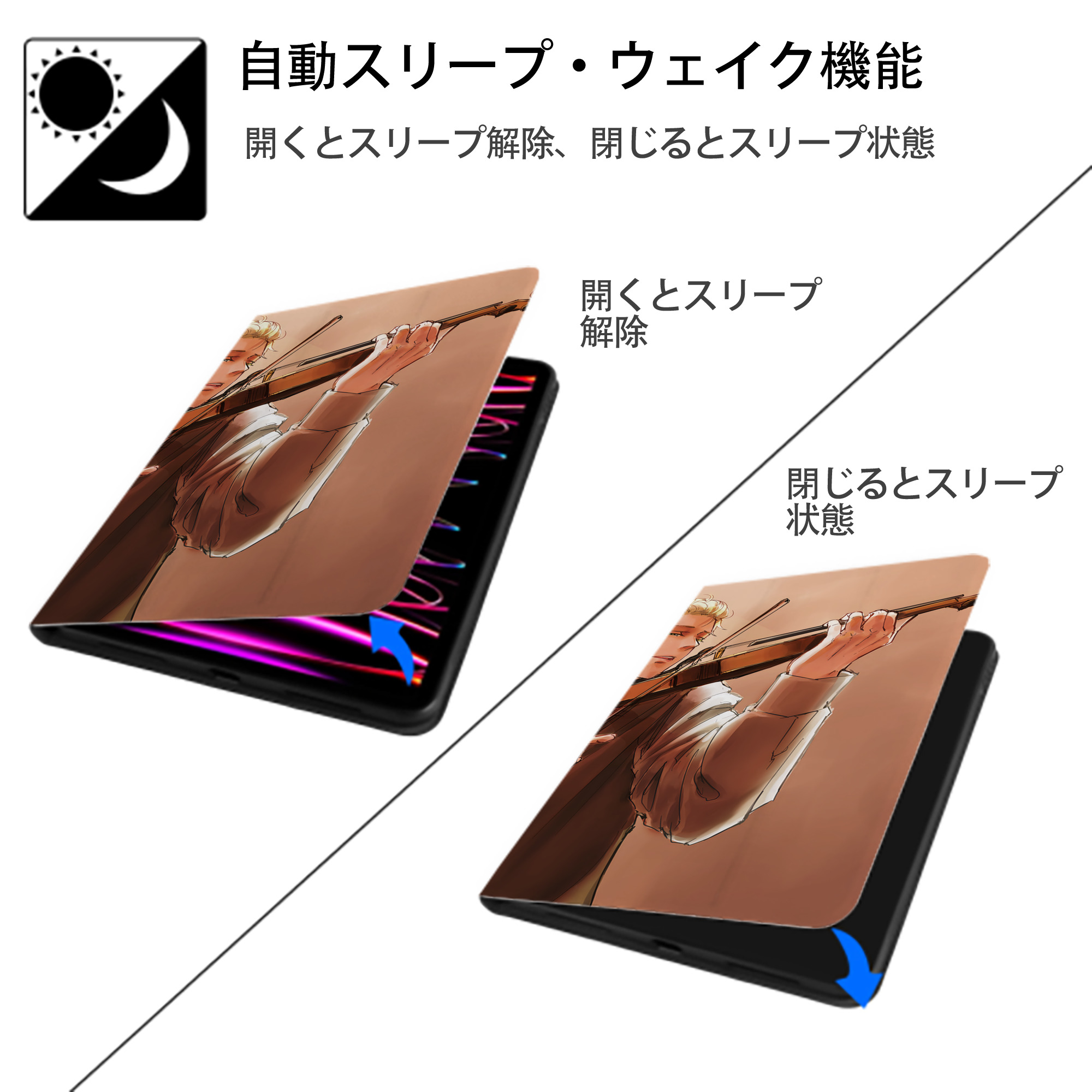 SPY×FAMILY间谍家家酒 IPad ケース ブック型 PUレザー TPU 耐衝撃 軽量 薄型 ペン収納なし 全面保護 IPad 各モデル対応