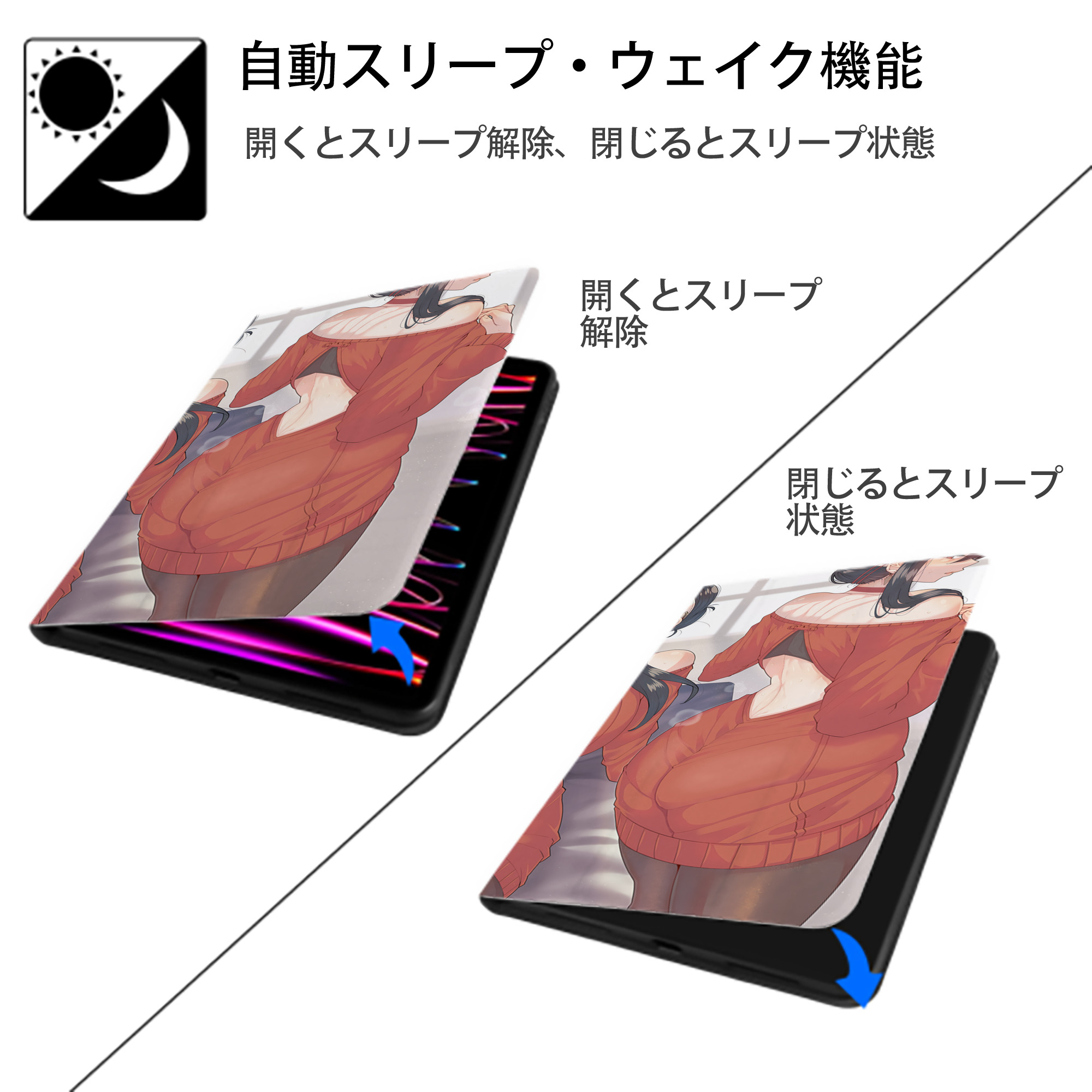 SPY×FAMILY间谍家家酒 IPad ケース ブック型 PUレザー TPU 耐衝撃 軽量 薄型 ペン収納なし 全面保護 IPad 各モデル対応