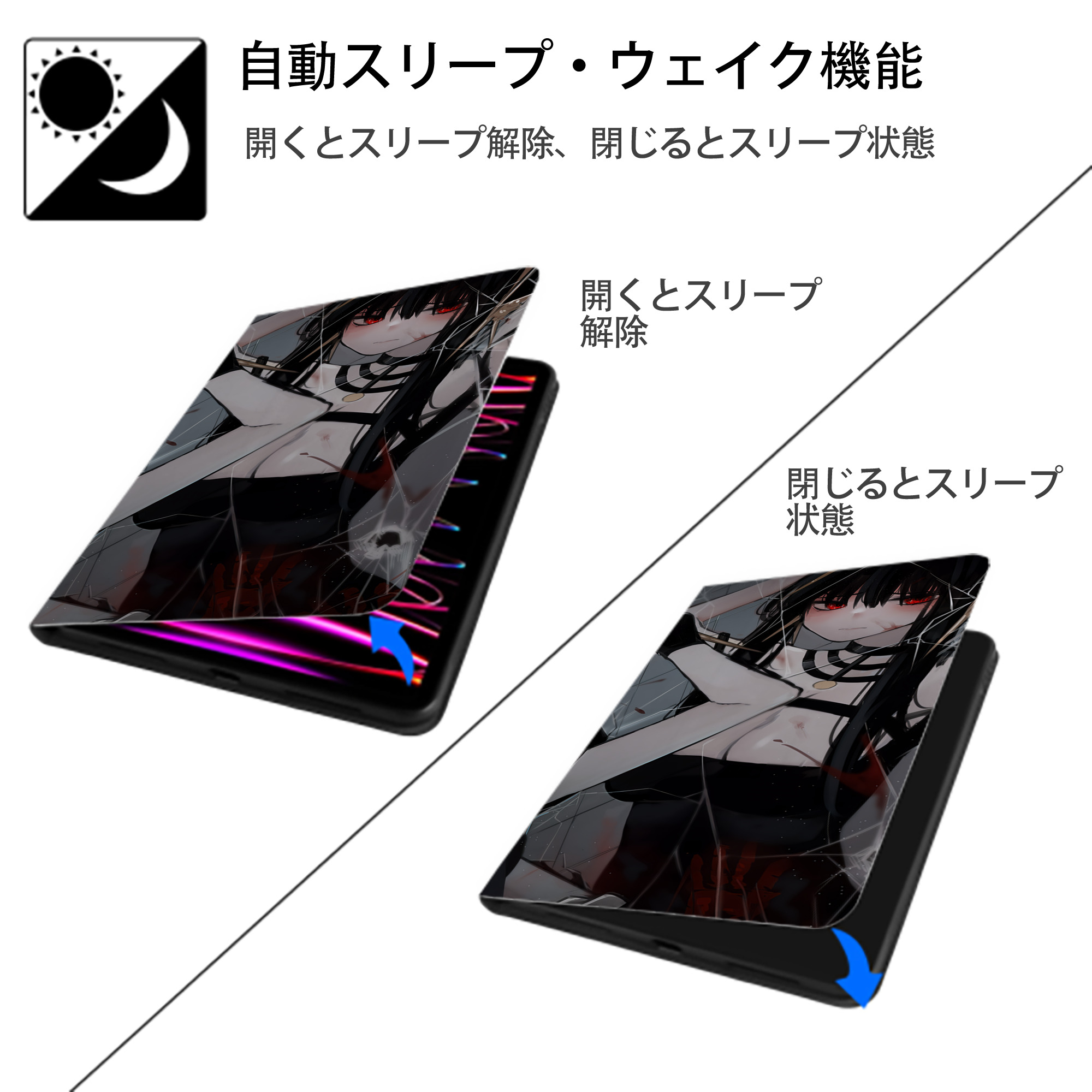 SPY×FAMILY间谍家家酒 IPad ケース ブック型 PUレザー TPU 耐衝撃 軽量 薄型 ペン収納なし 全面保護 IPad 各モデル対応
