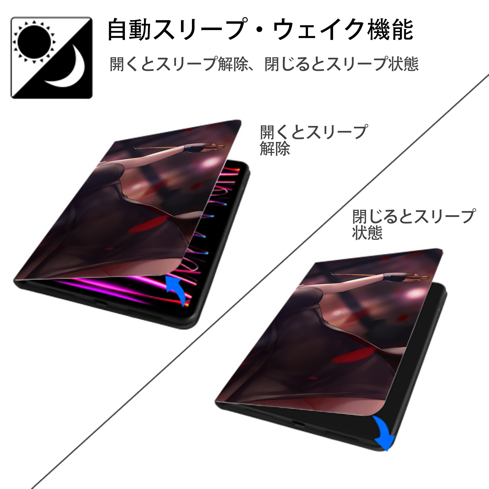 SPY×FAMILY间谍家家酒 IPad ケース ブック型 PUレザー TPU 耐衝撃 軽量 薄型 ペン収納なし 全面保護 IPad 各モデル対応