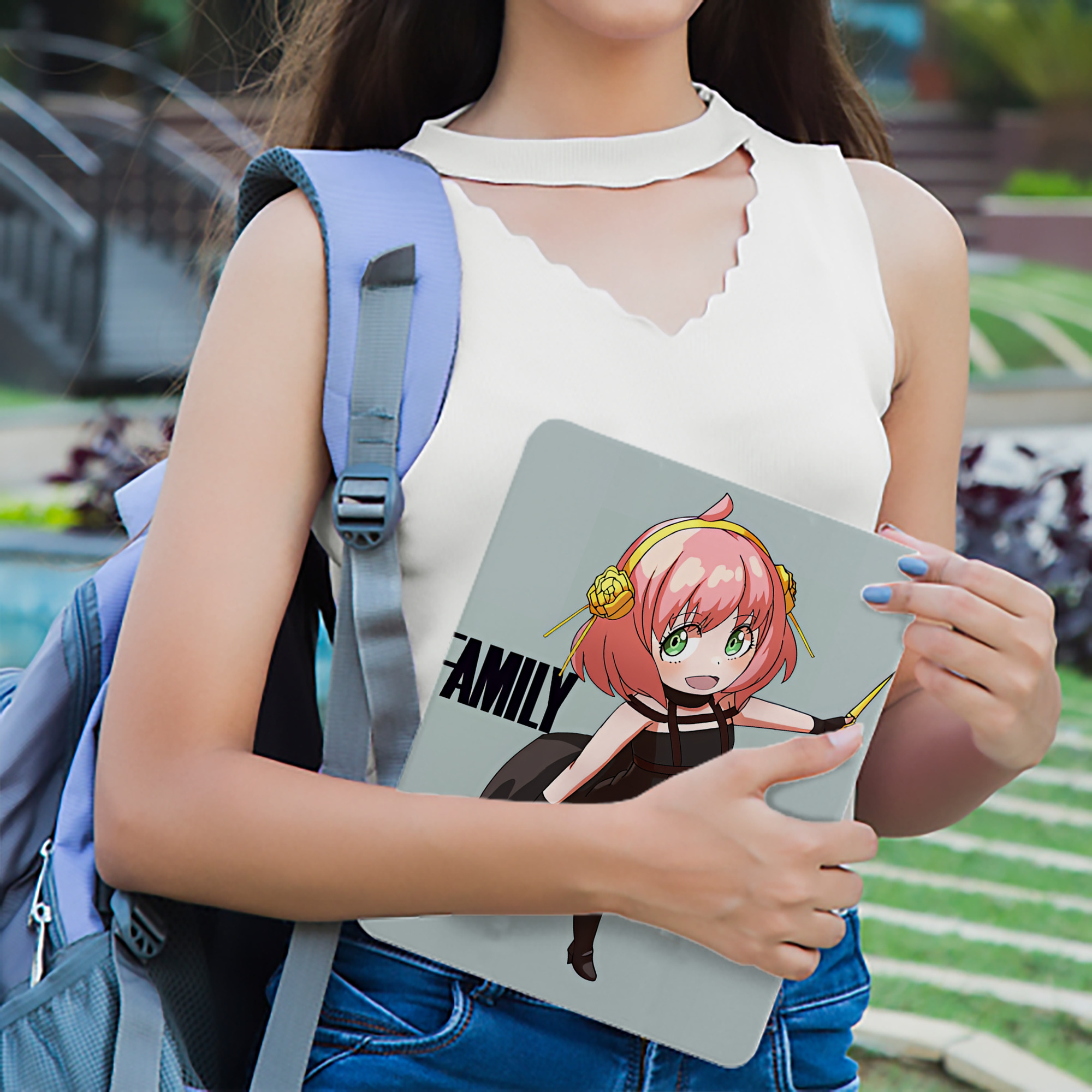 SPY×FAMILY间谍家家酒 IPadケース ペンホルダー付き ブックスタイルデザイン