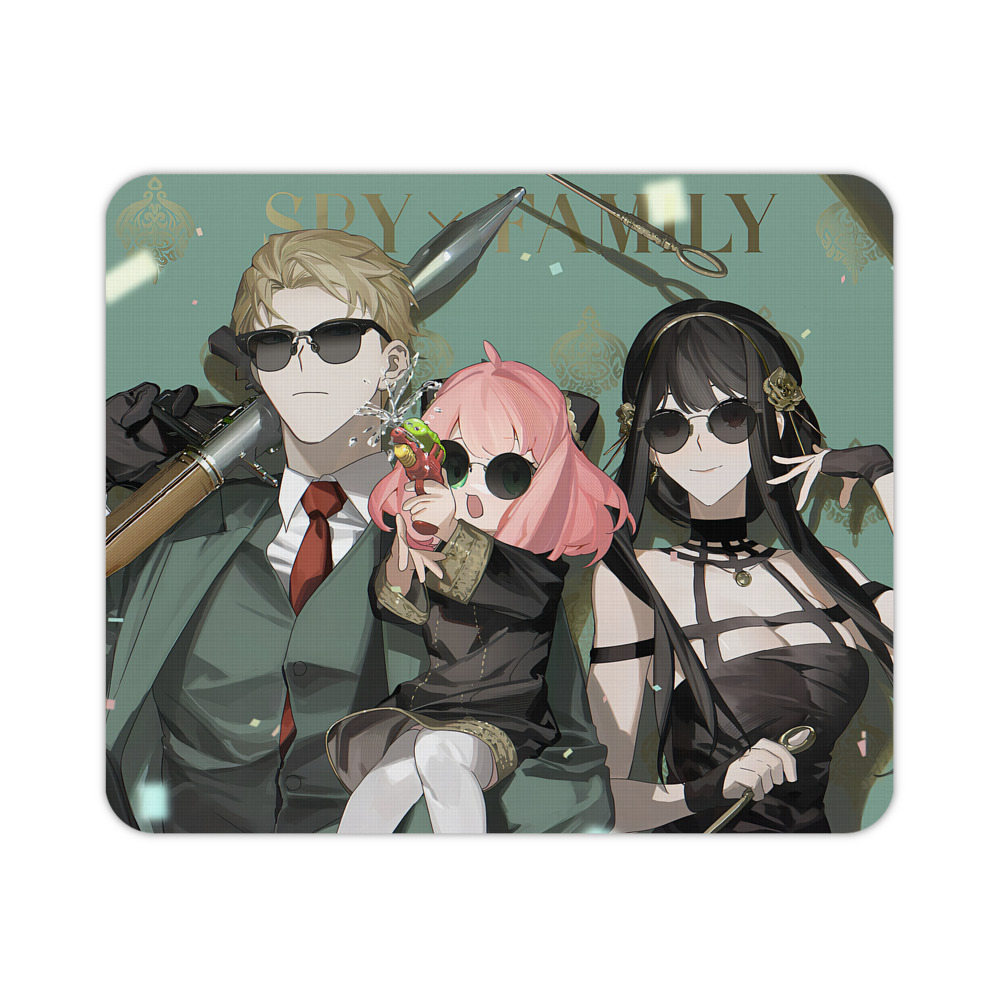 （画像用） SPY×FAMILY间谍家家酒 マウスパッド ステッチ加工 ラバー素材 防水 滑り止め 超薄型 ゲーミング/オフィス対応