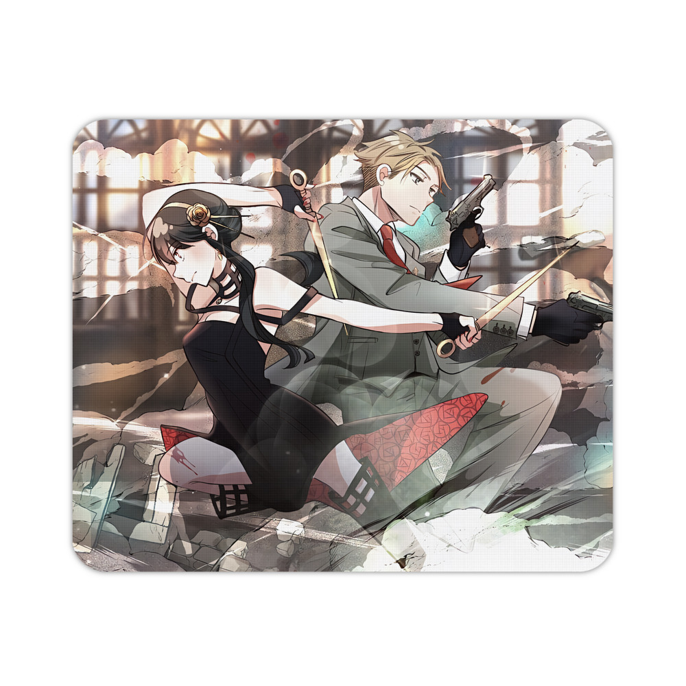 （画像用） SPY×FAMILY间谍家家酒 マウスパッド ステッチ加工 ラバー素材 防水 滑り止め 超薄型 ゲーミング/オフィス対応