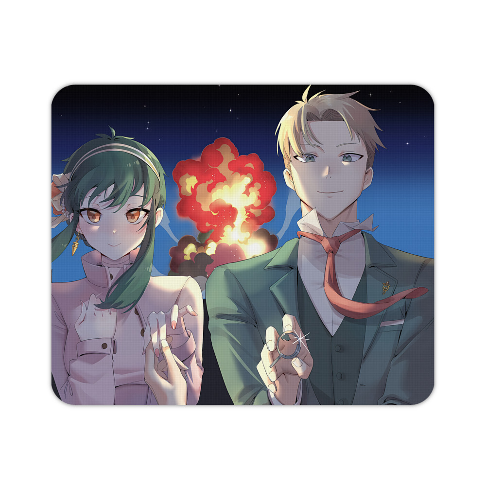 （画像用） SPY×FAMILY间谍家家酒 マウスパッド ステッチ加工 ラバー素材 防水 滑り止め 超薄型 ゲーミング/オフィス対応