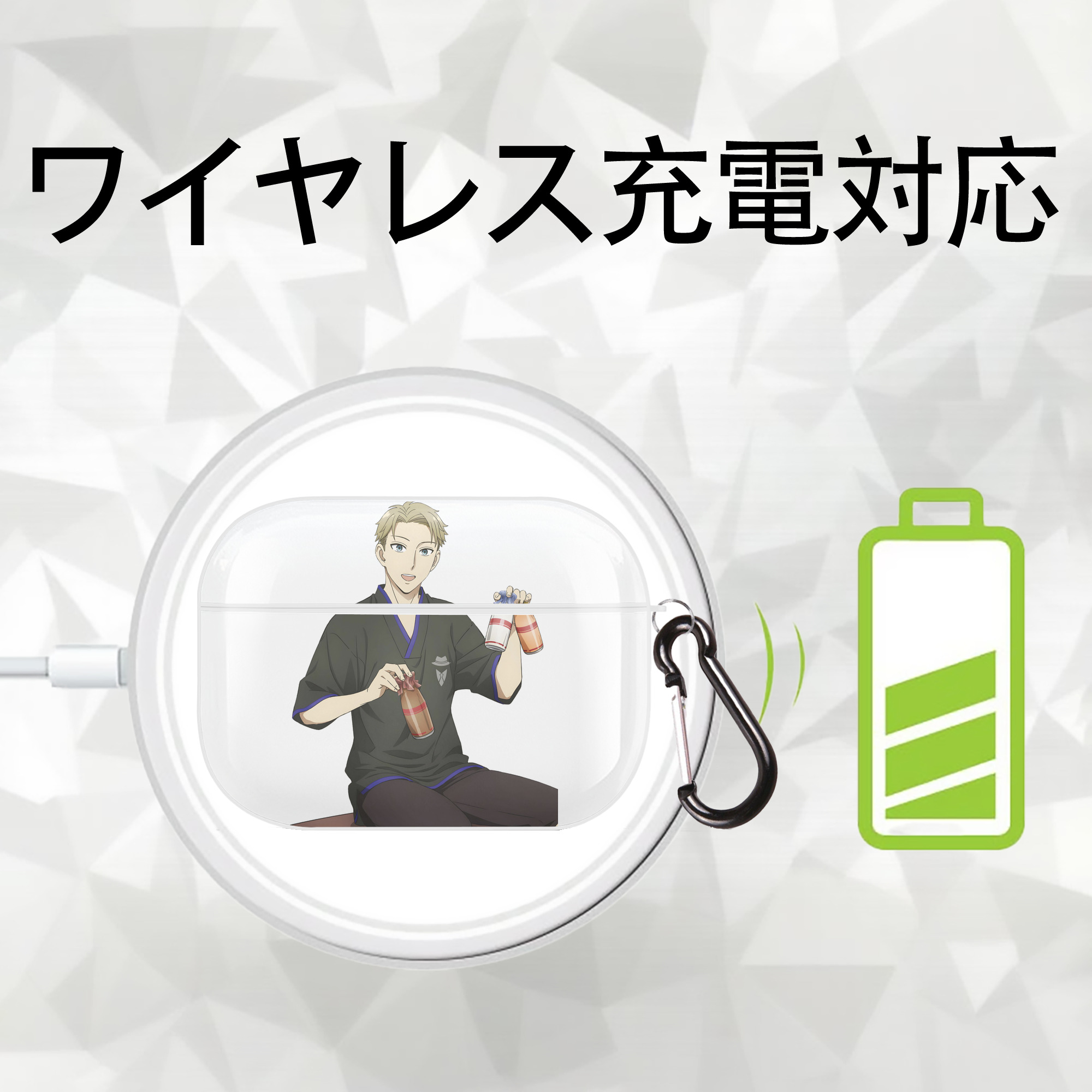 SPY×FAMILY间谍家家酒 【AirPods Pro用】ハードシェル保護ケース 耐衝撃・防指紋・カラビナ付き商品仕様