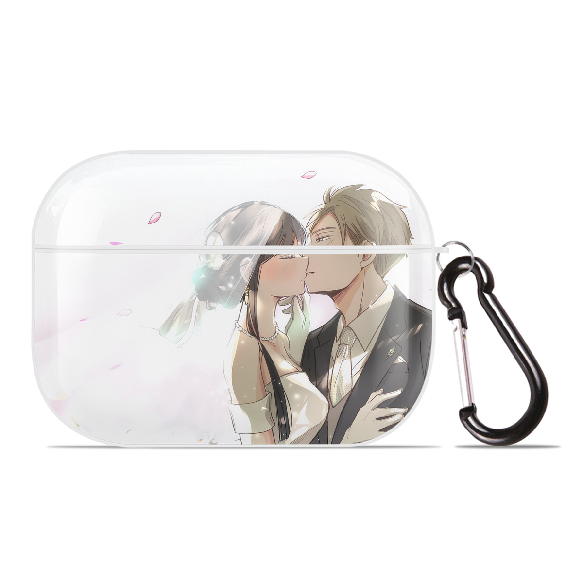 （画像用） SPY×FAMILY间谍家家酒 【AirPods Pro用】ハードシェル保護ケース 耐衝撃・防指紋・カラビナ付き商品仕様