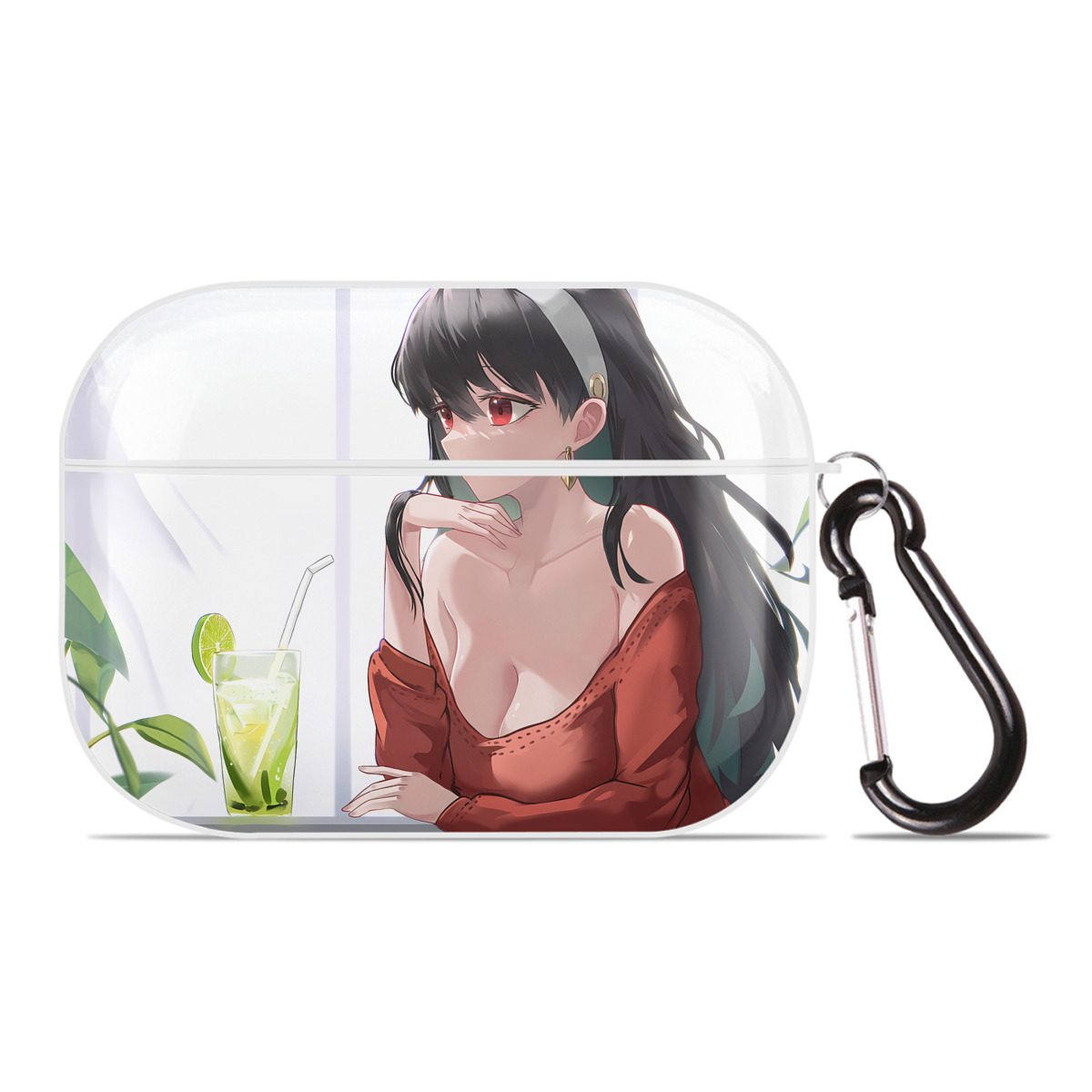 （画像用） SPY×FAMILY间谍家家酒 【AirPods Pro用】ハードシェル保護ケース 耐衝撃・防指紋・カラビナ付き商品仕様
