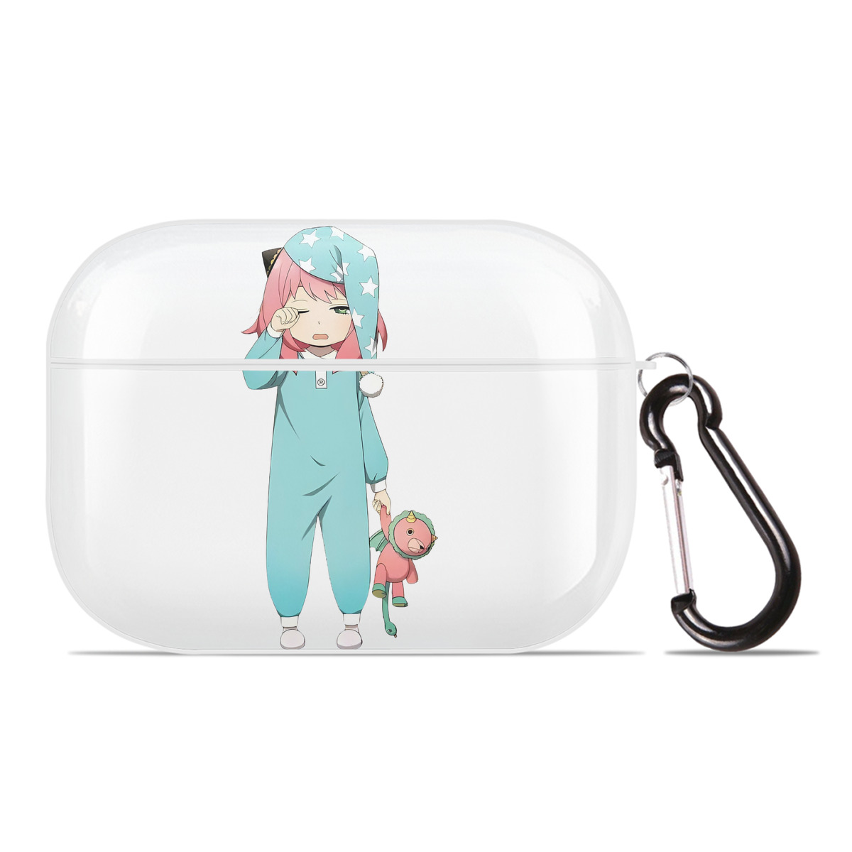 （画像用） SPY×FAMILY间谍家家酒 【AirPods Pro用】ハードシェル保護ケース 耐衝撃・防指紋・カラビナ付き商品仕様