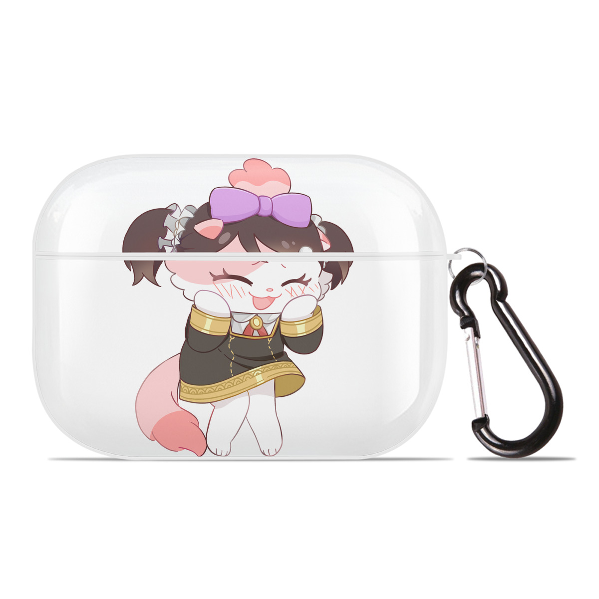（画像用） SPY×FAMILY间谍家家酒 【AirPods Pro用】ハードシェル保護ケース 耐衝撃・防指紋・カラビナ付き商品仕様
