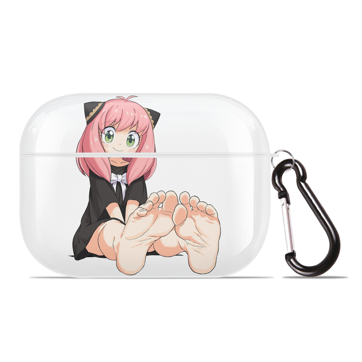 （画像用） SPY×FAMILY间谍家家酒 【AirPods Pro用】ハードシェル保護ケース 耐衝撃・防指紋・カラビナ付き商品仕様