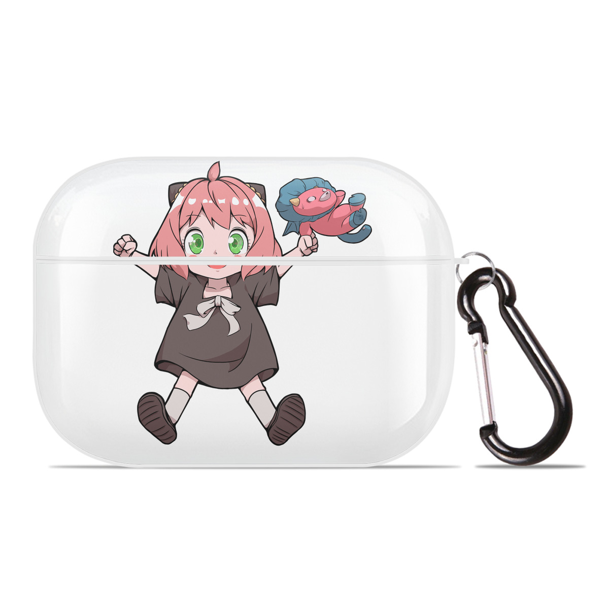 （画像用） SPY×FAMILY间谍家家酒 【AirPods Pro用】ハードシェル保護ケース 耐衝撃・防指紋・カラビナ付き商品仕様