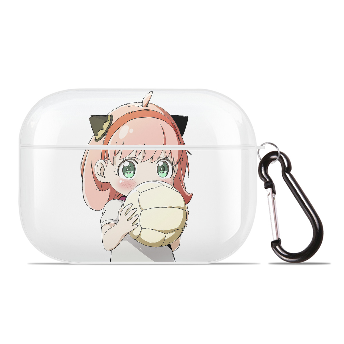 （画像用） SPY×FAMILY间谍家家酒 【AirPods Pro用】ハードシェル保護ケース 耐衝撃・防指紋・カラビナ付き商品仕様