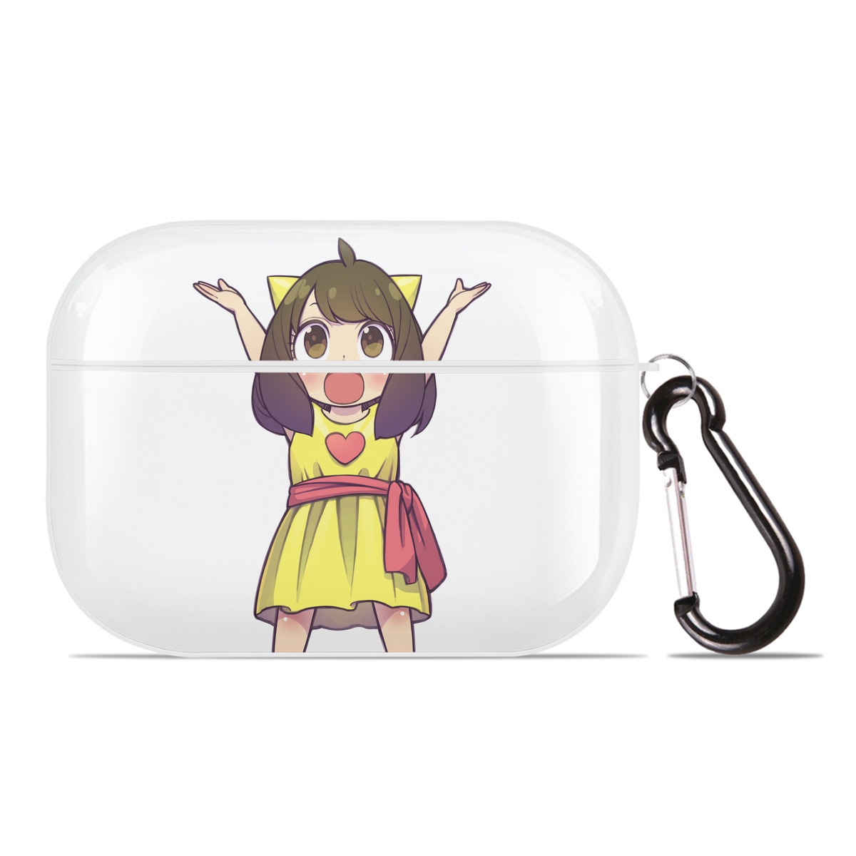 （画像用） SPY×FAMILY间谍家家酒 【AirPods Pro用】ハードシェル保護ケース 耐衝撃・防指紋・カラビナ付き商品仕様
