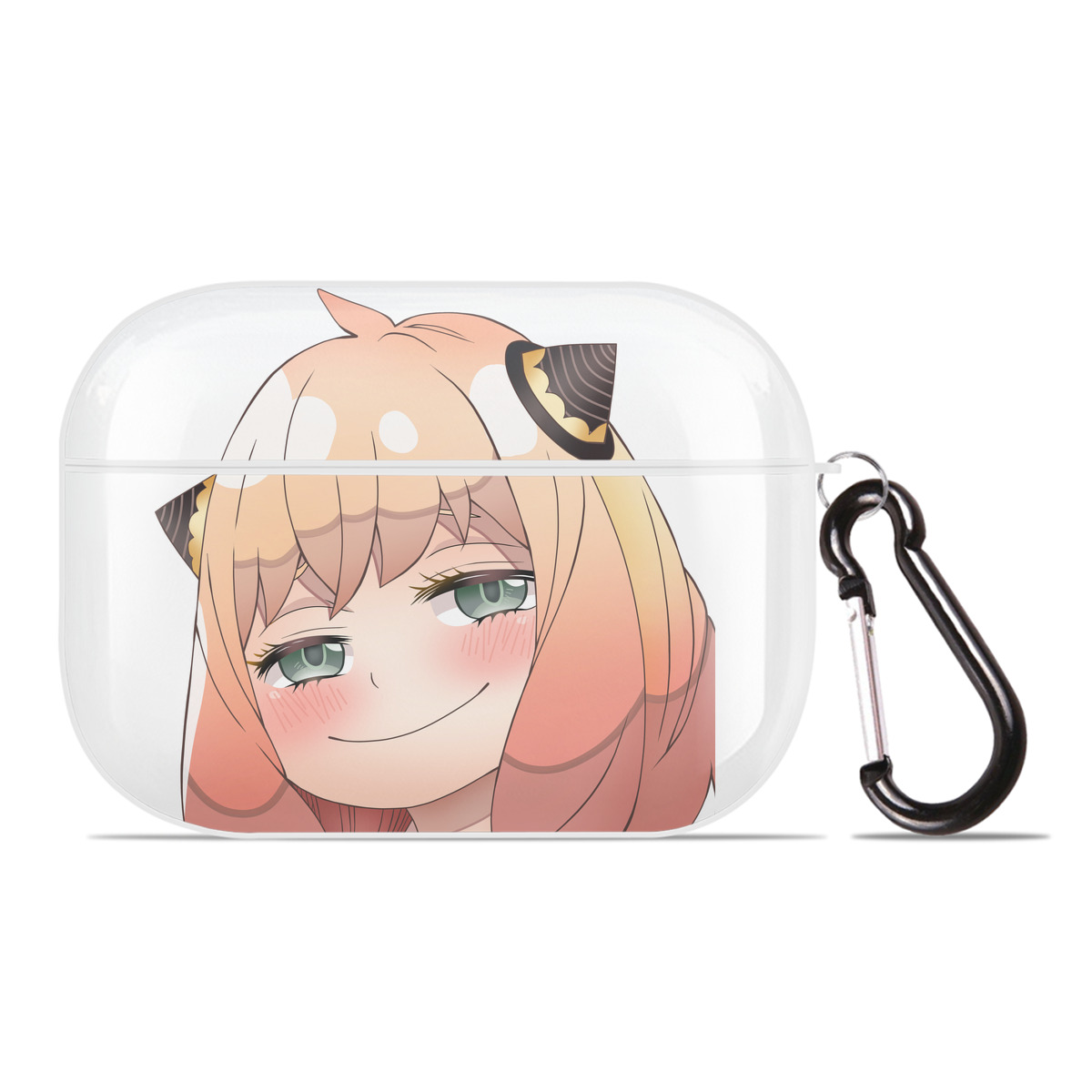 （画像用） SPY×FAMILY间谍家家酒 【AirPods Pro用】ハードシェル保護ケース 耐衝撃・防指紋・カラビナ付き商品仕様