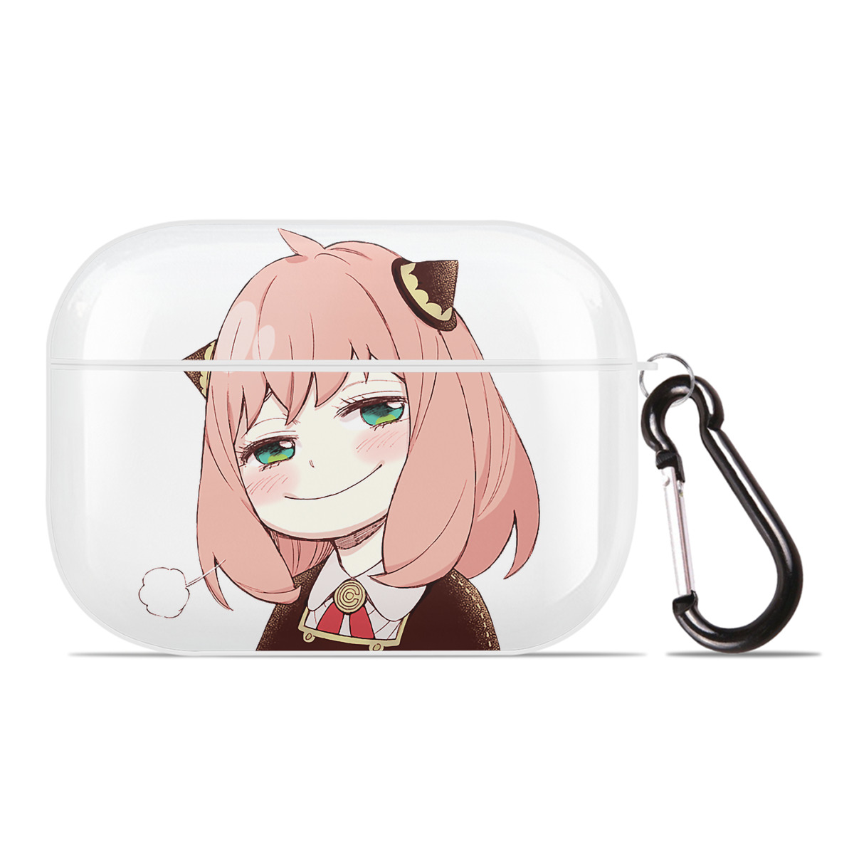 （画像用） SPY×FAMILY间谍家家酒 【AirPods Pro用】ハードシェル保護ケース 耐衝撃・防指紋・カラビナ付き商品仕様