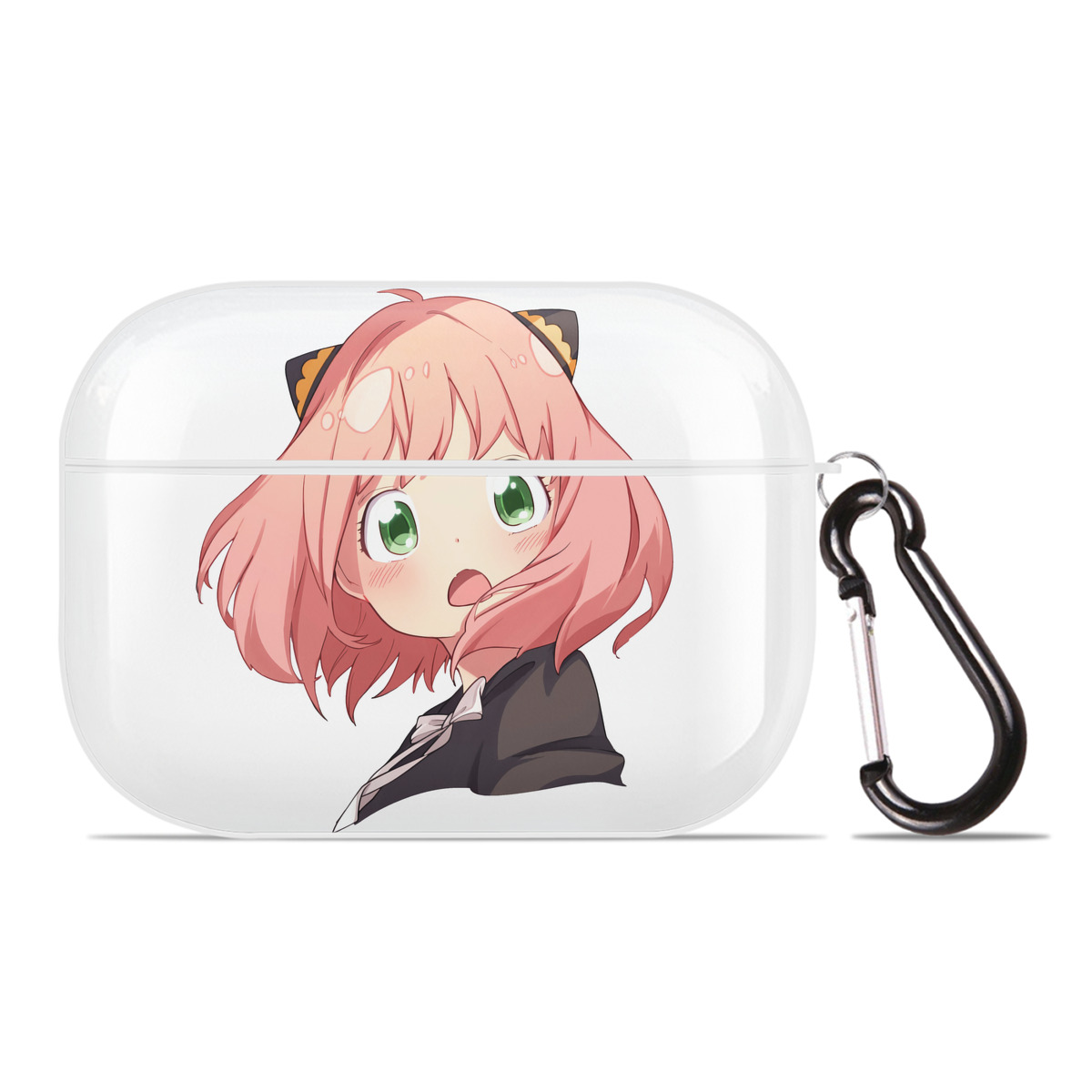 （画像用） SPY×FAMILY间谍家家酒 【AirPods Pro用】ハードシェル保護ケース 耐衝撃・防指紋・カラビナ付き商品仕様
