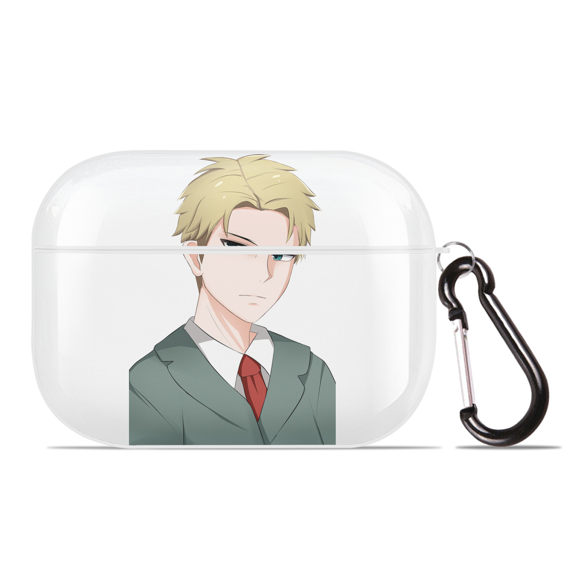 （画像用） SPY×FAMILY间谍家家酒 【AirPods Pro用】ハードシェル保護ケース 耐衝撃・防指紋・カラビナ付き商品仕様