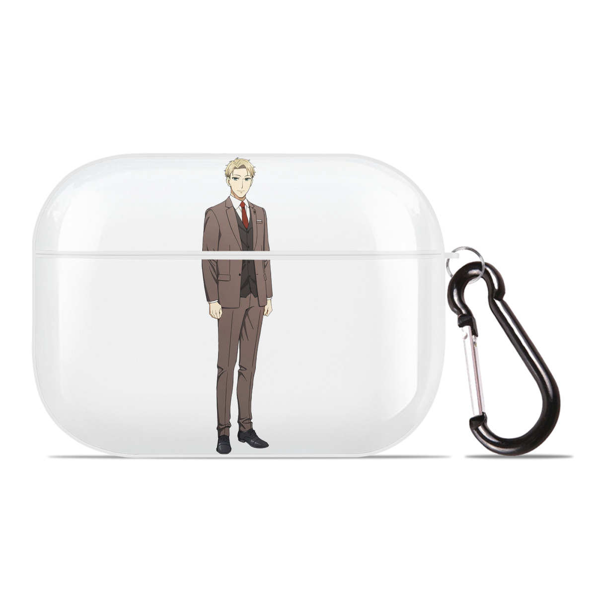 （画像用） SPY×FAMILY间谍家家酒 【AirPods Pro用】ハードシェル保護ケース 耐衝撃・防指紋・カラビナ付き商品仕様