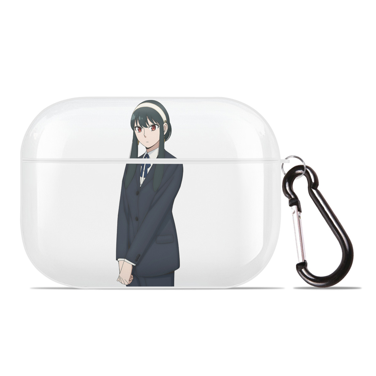 （画像用） SPY×FAMILY间谍家家酒 【AirPods Pro用】ハードシェル保護ケース 耐衝撃・防指紋・カラビナ付き商品仕様
