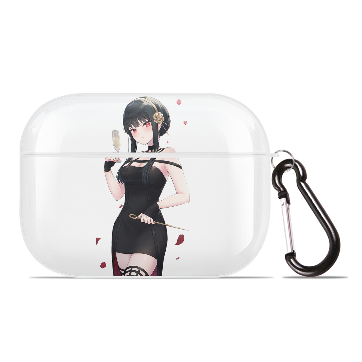 （画像用） SPY×FAMILY间谍家家酒 【AirPods Pro用】ハードシェル保護ケース 耐衝撃・防指紋・カラビナ付き商品仕様