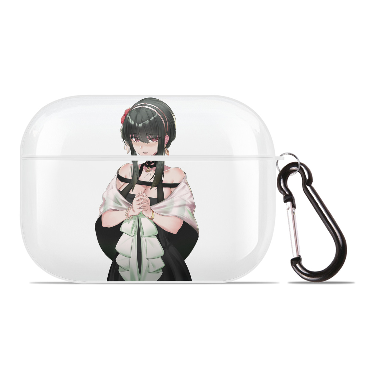 （画像用） SPY×FAMILY间谍家家酒 【AirPods Pro用】ハードシェル保護ケース 耐衝撃・防指紋・カラビナ付き商品仕様